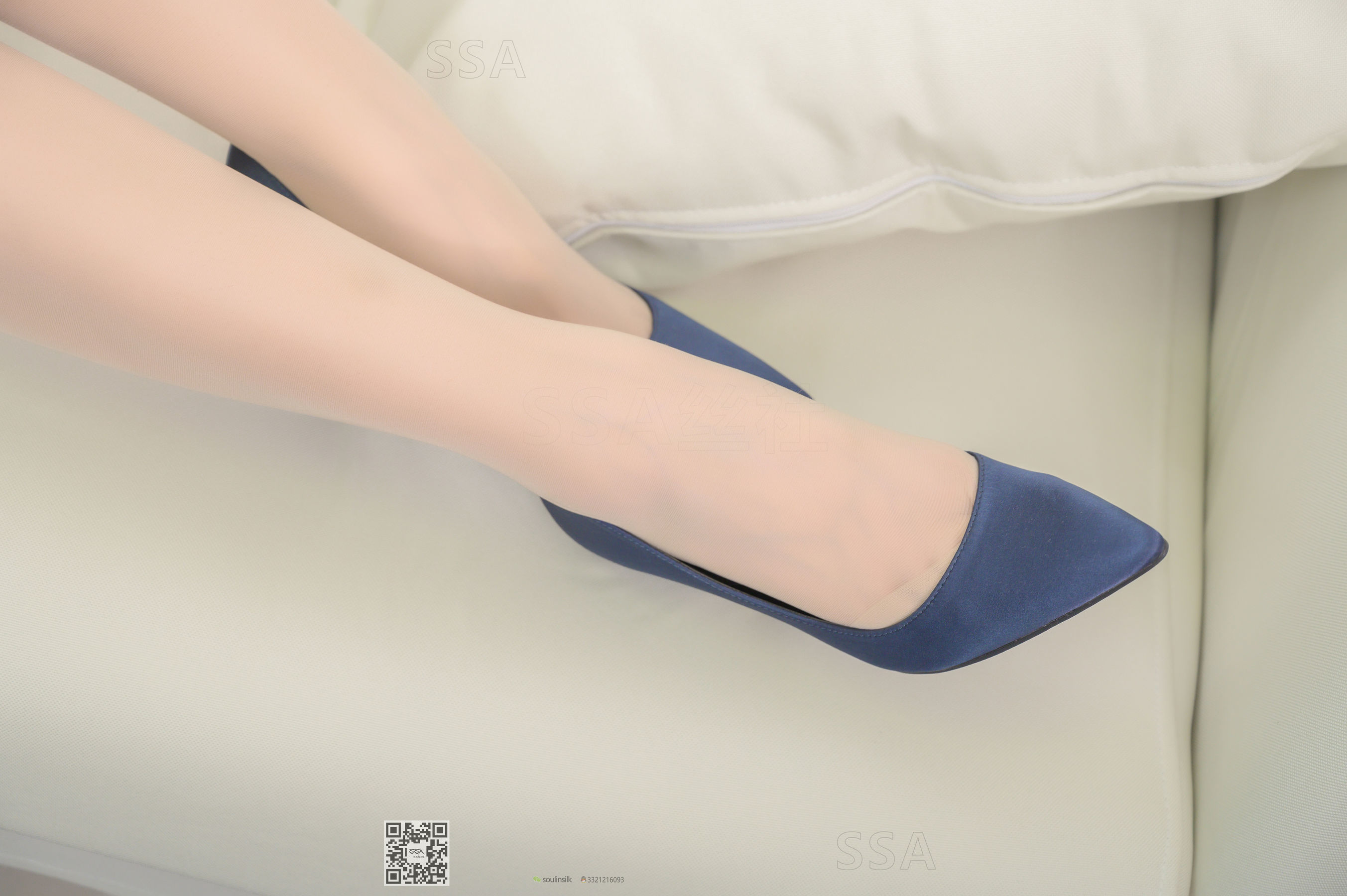 [SSA丝社]超清写真 No.192 小鹿 蓝色条纹裙  第11张