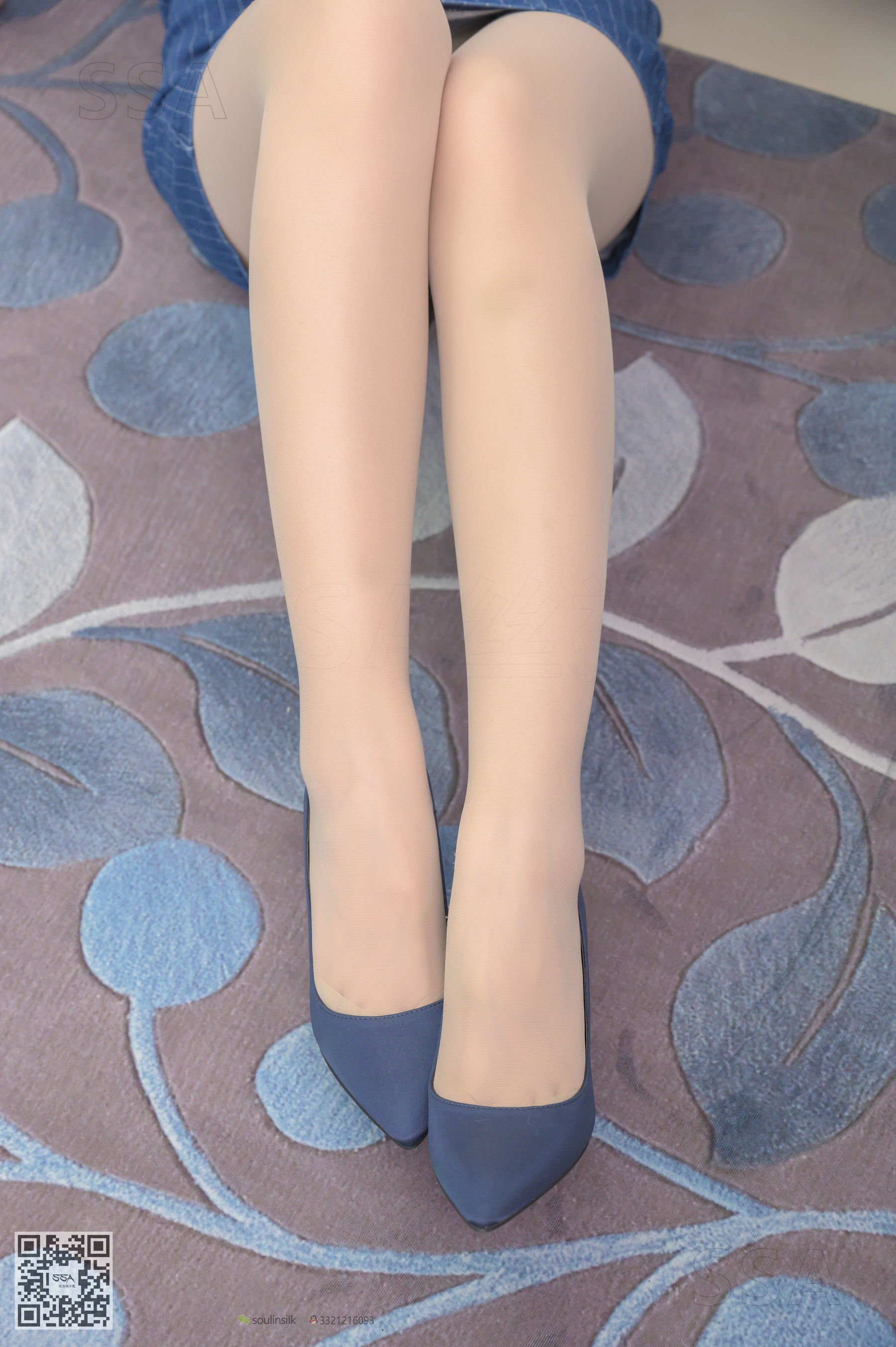 [SSA丝社]超清写真 No.192 小鹿 蓝色条纹裙  第21张