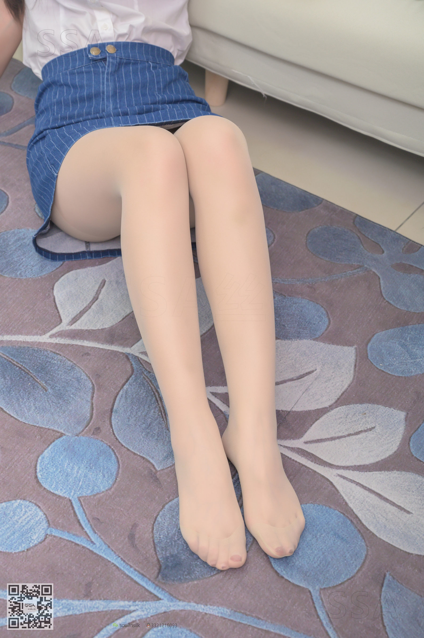 [SSA丝社]超清写真 No.192 小鹿 蓝色条纹裙  第24张