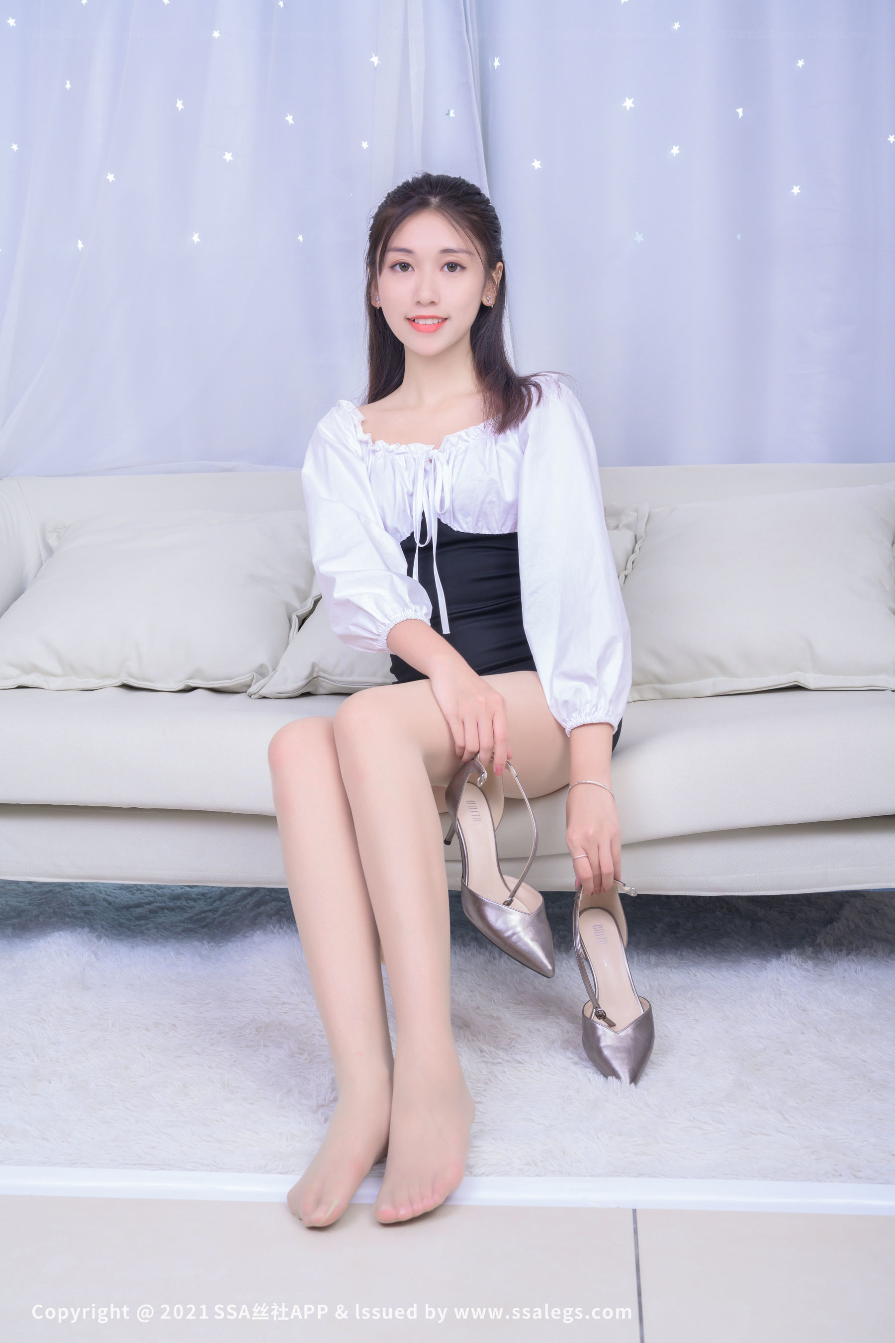 [SSA丝社]超清写真 No.705 模特可儿 肉丝袜（下）  第4张