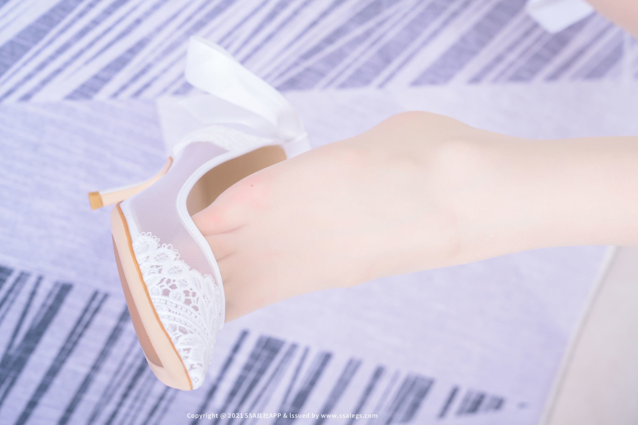 [SSA丝社]超清写真 No.710 模特妙妙 比基尼裆连裤袜（上）  第6张