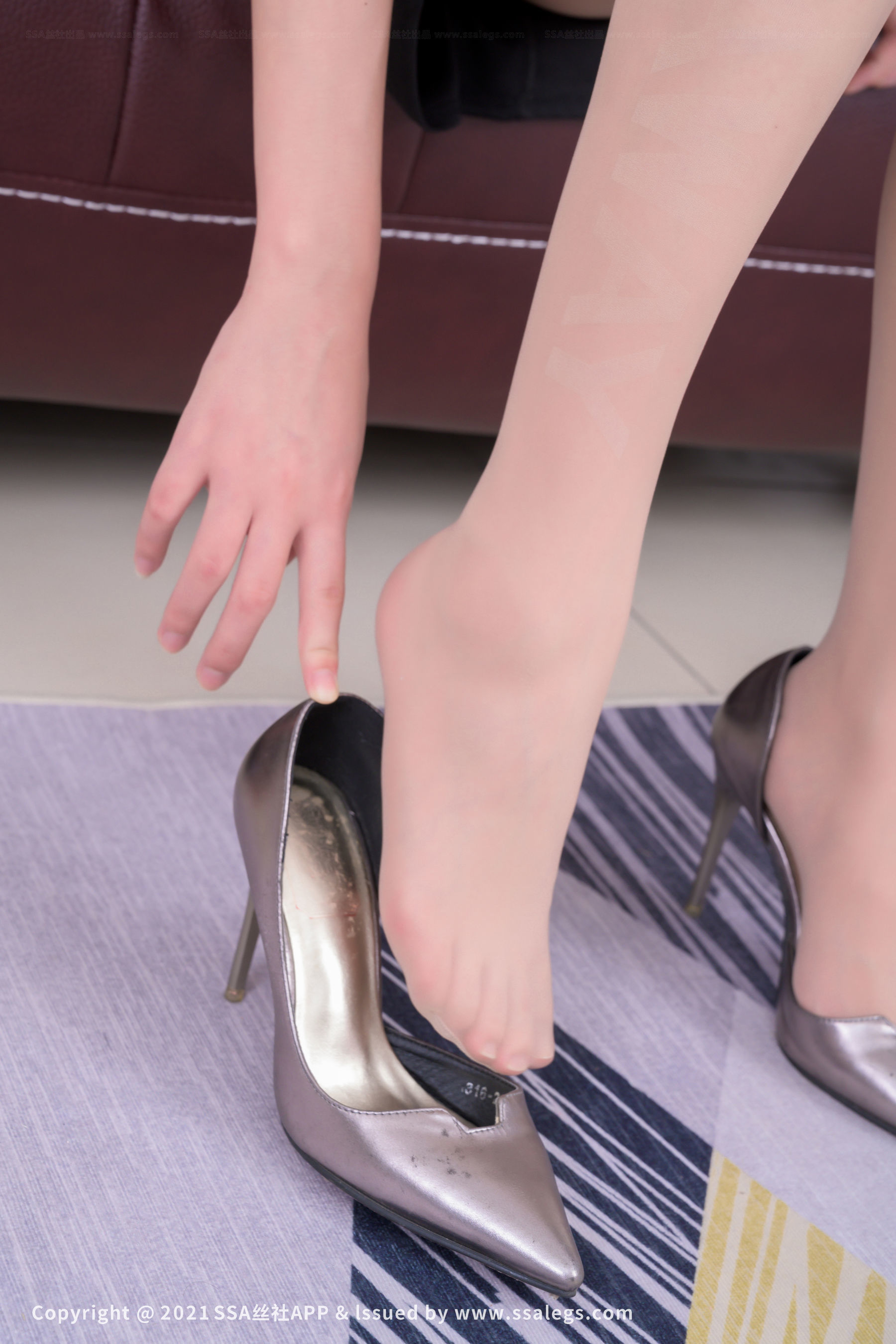 [SSA丝社]超清写真 No.714 腿模素素 涞觅肉丝袜美足（上）  第114张