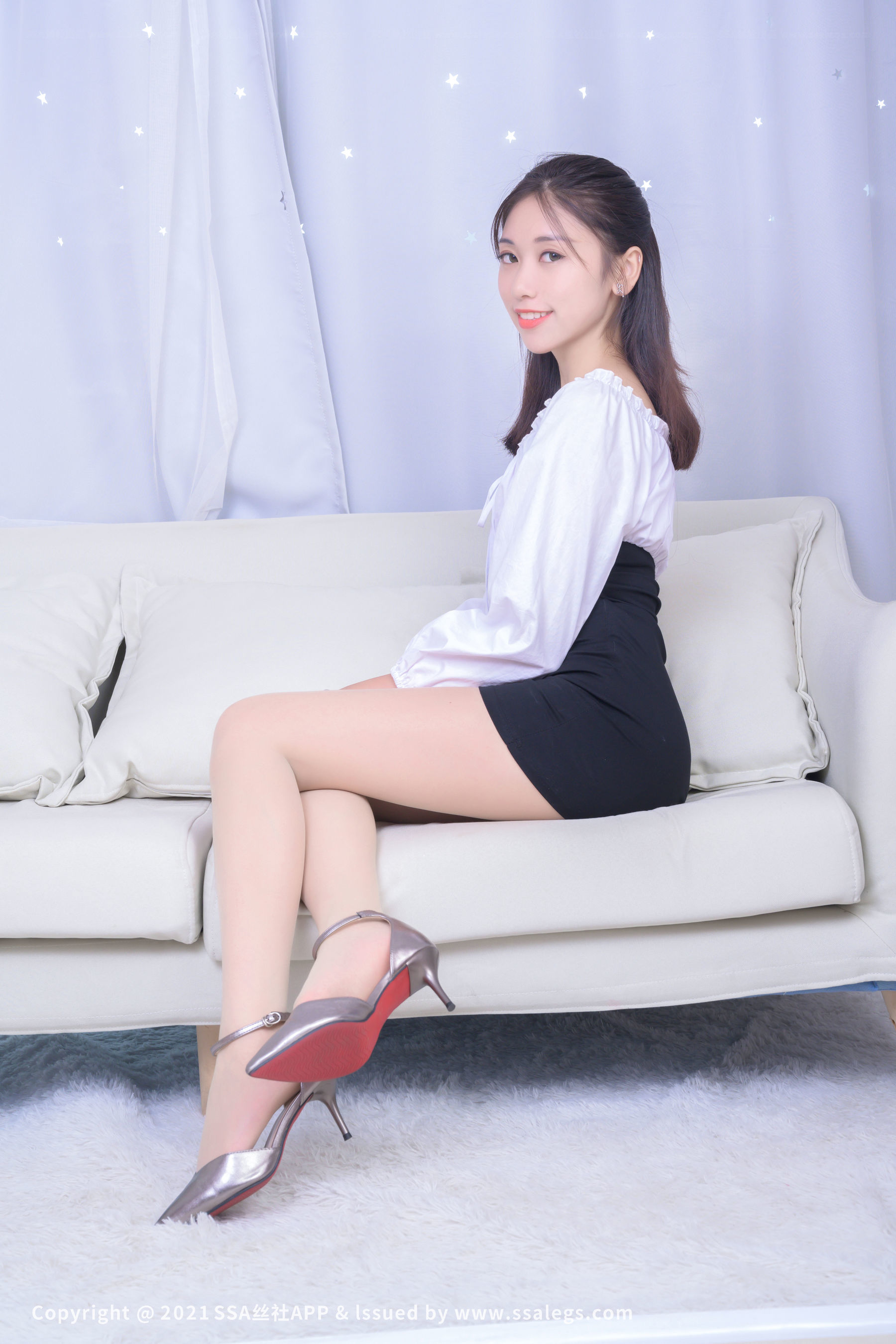 [SSA丝社]超清写真 No.704 模特可儿 肉丝袜（上）  第105张