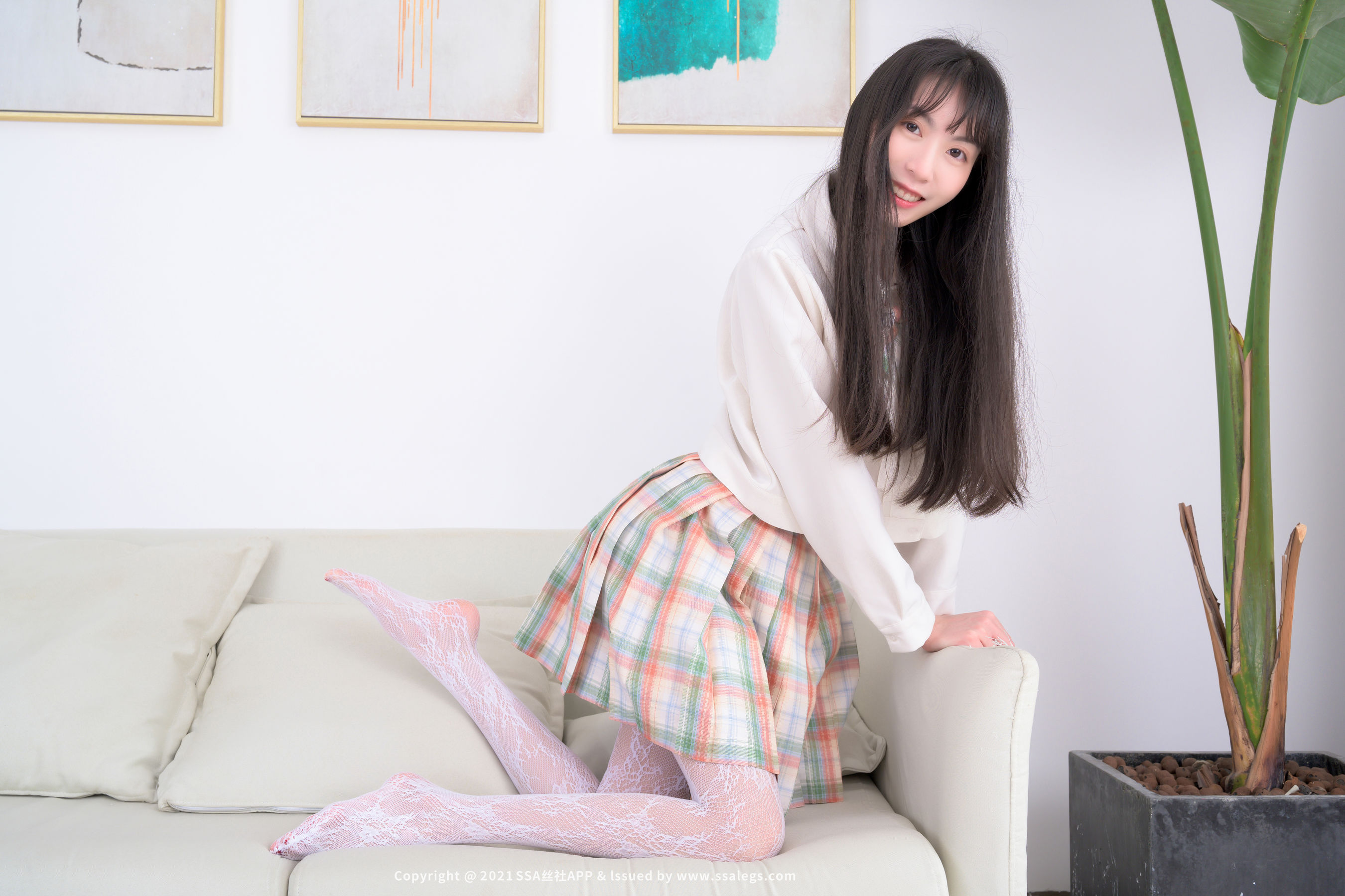 [SSA丝社]超清写真 No.677 腿模团团 白色网袜（下）  第82张