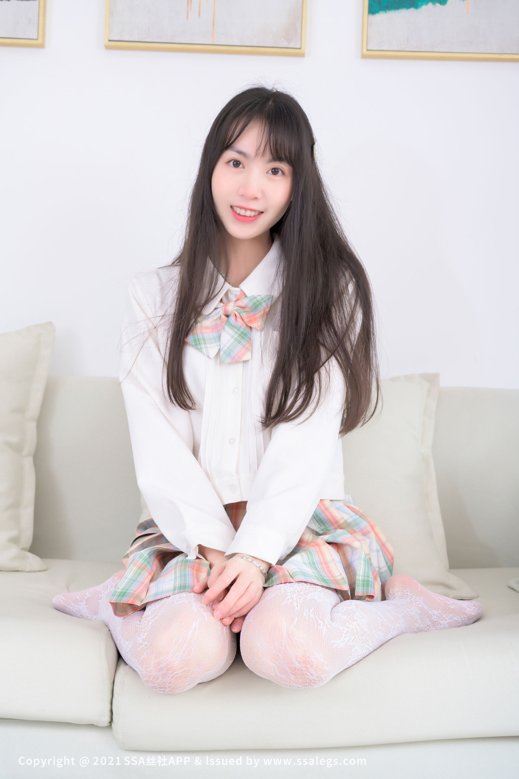 [SSA丝社]超清写真 No.676 腿模团团 白色网袜（上）  第26张