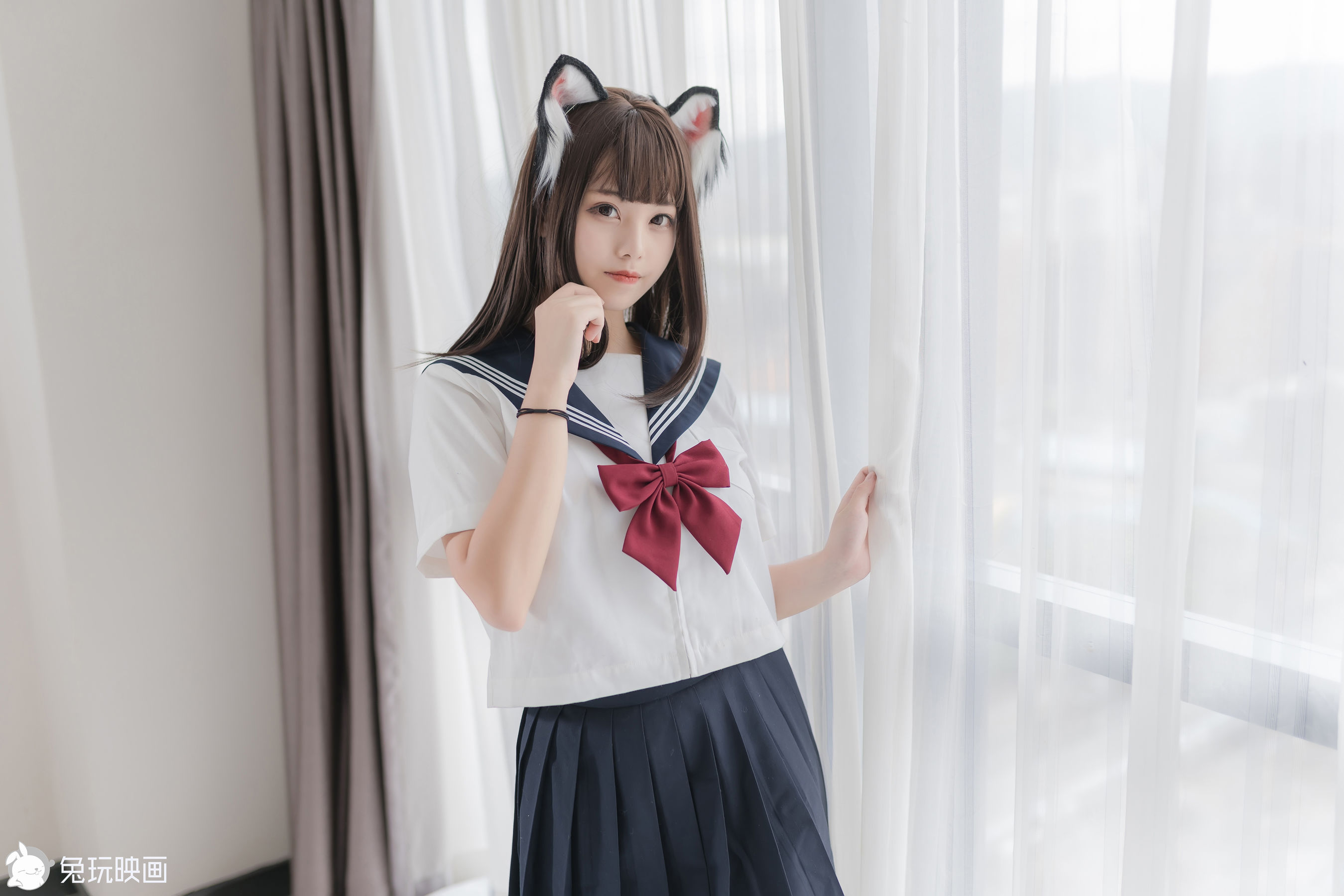 [兔玩映画] - JK制服 Vol.027 猫耳JK  第16张