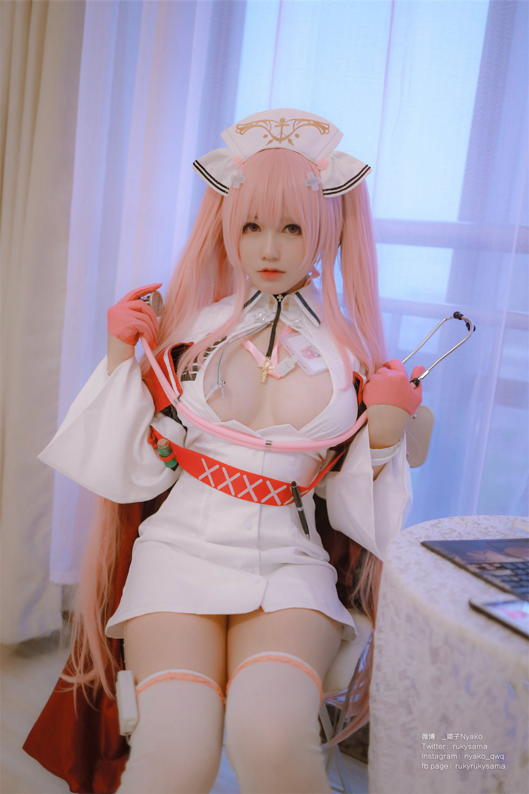 [福利COS] 萌妹子Nyako喵子 - 英仙座护士  第41张