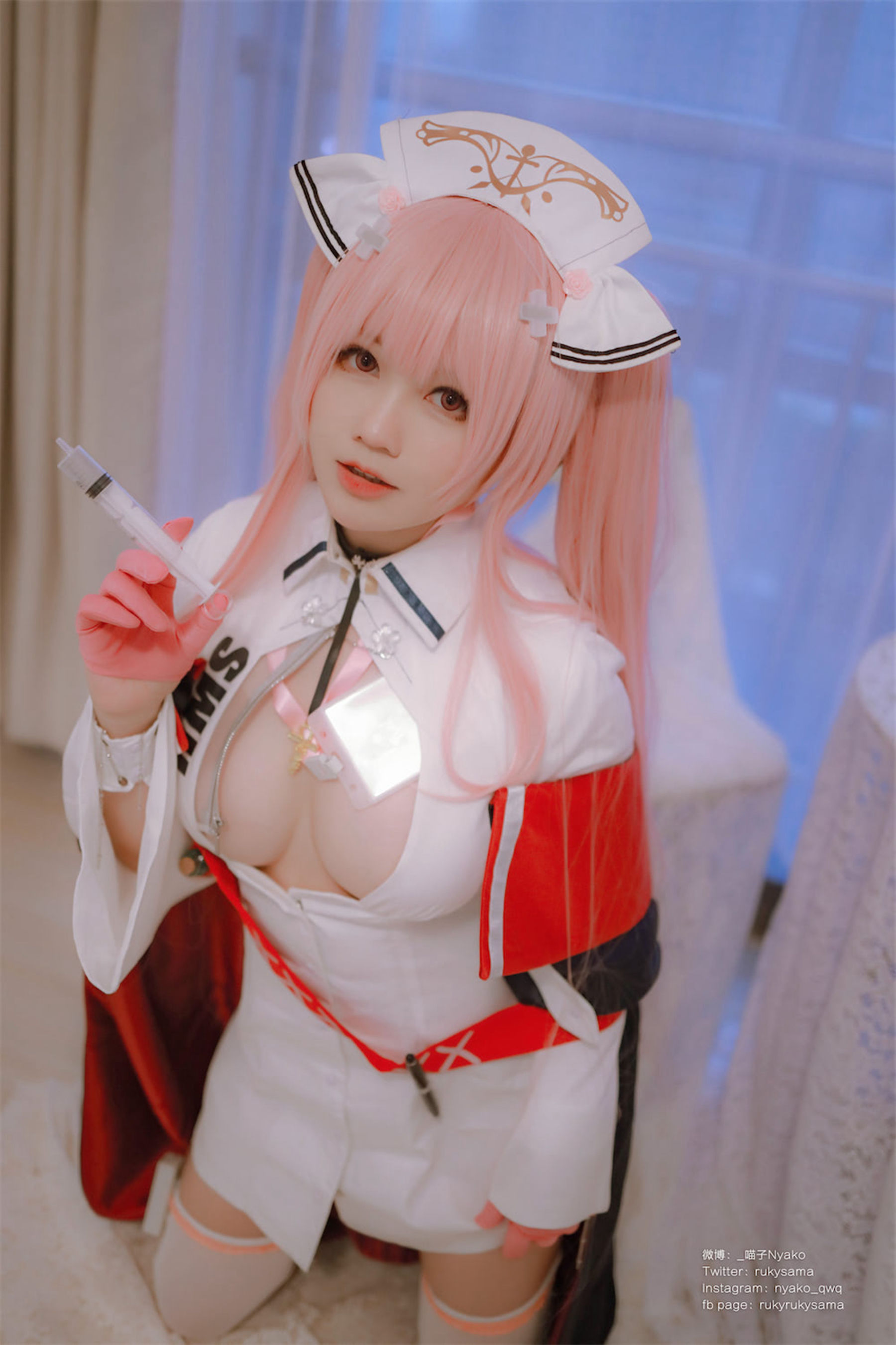 [福利COS] 萌妹子Nyako喵子 - 英仙座护士  第45张