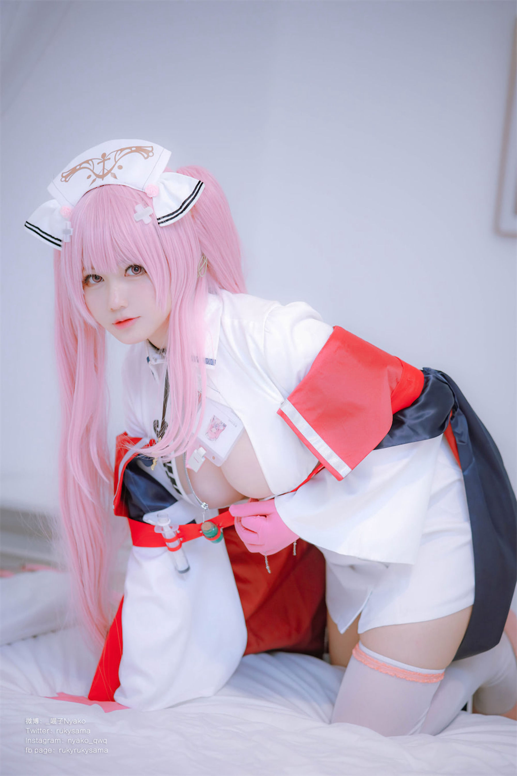 [福利COS] 萌妹子Nyako喵子 - 英仙座护士  第63张