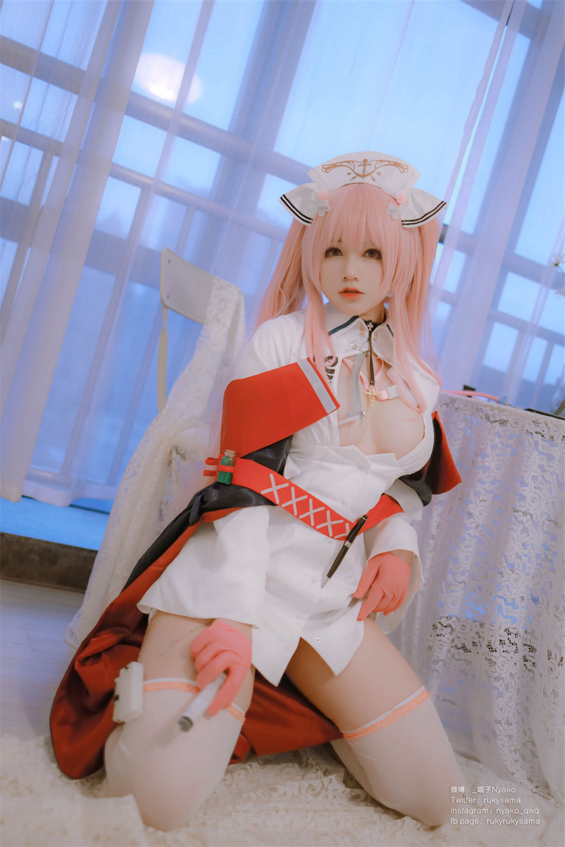 [福利COS] 萌妹子Nyako喵子 - 英仙座护士  第47张