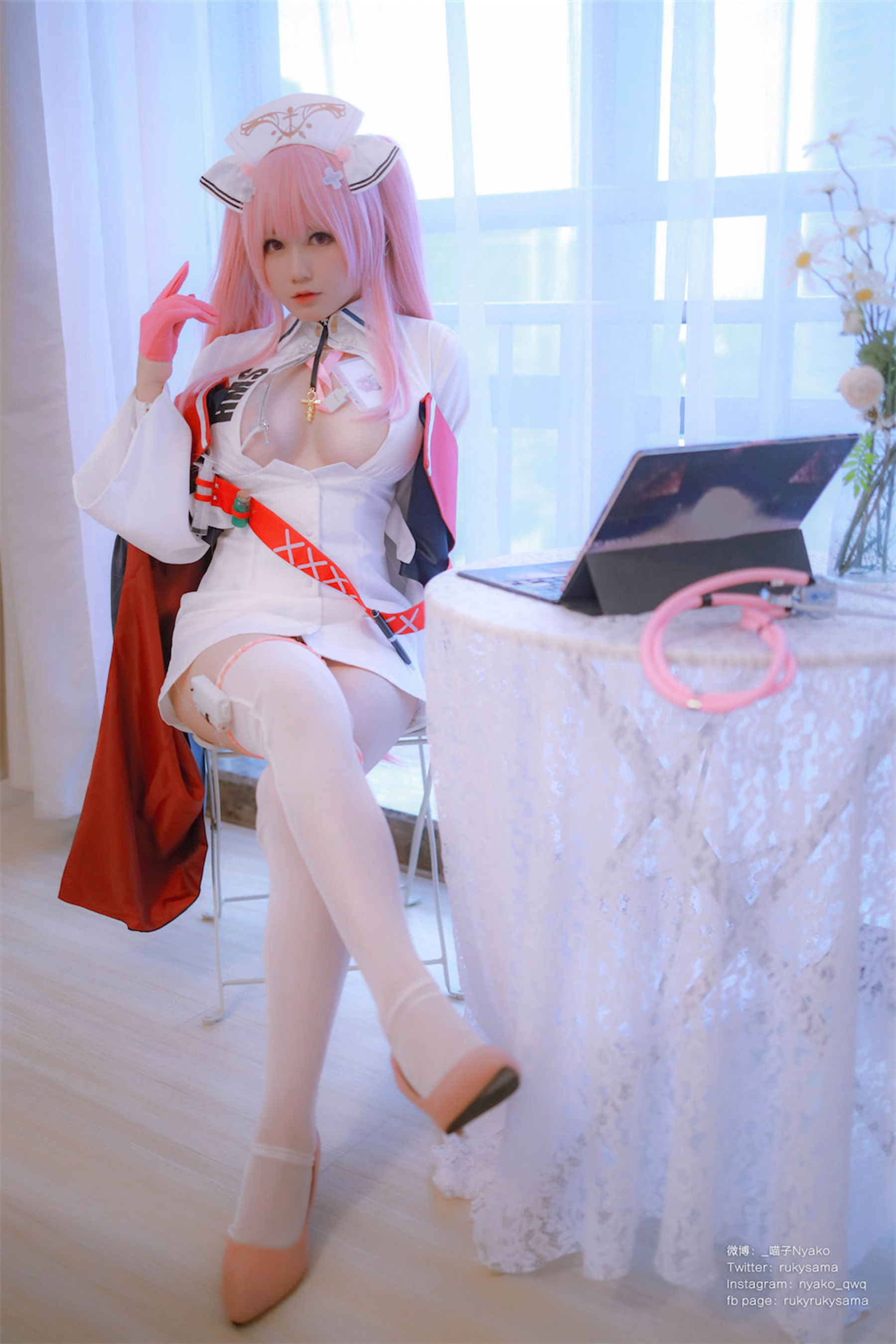 [福利COS] 萌妹子Nyako喵子 - 英仙座护士  第5张