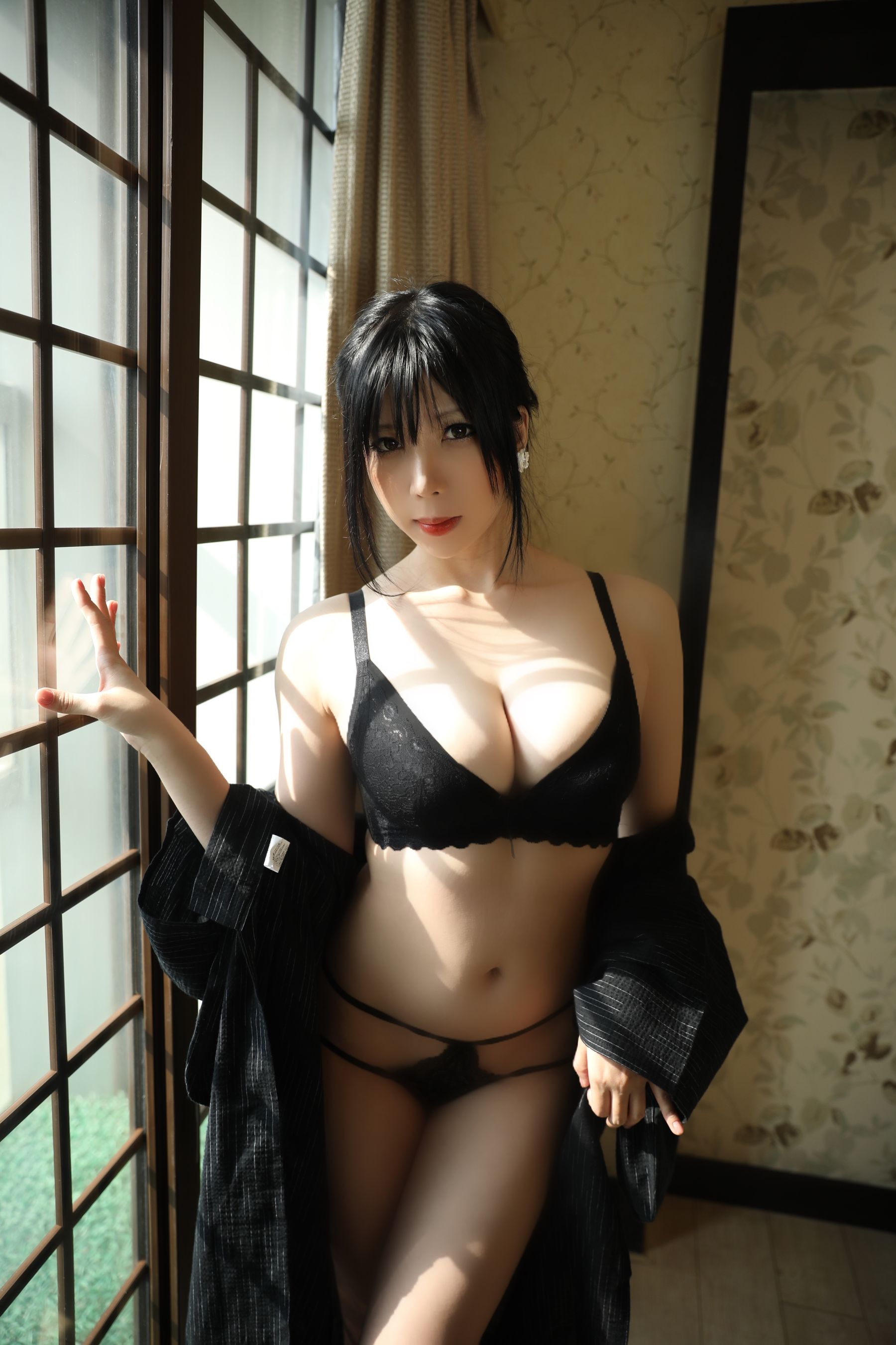 [福利COS] 二次元巨乳美女鹿野希 - 未亡人  第80张