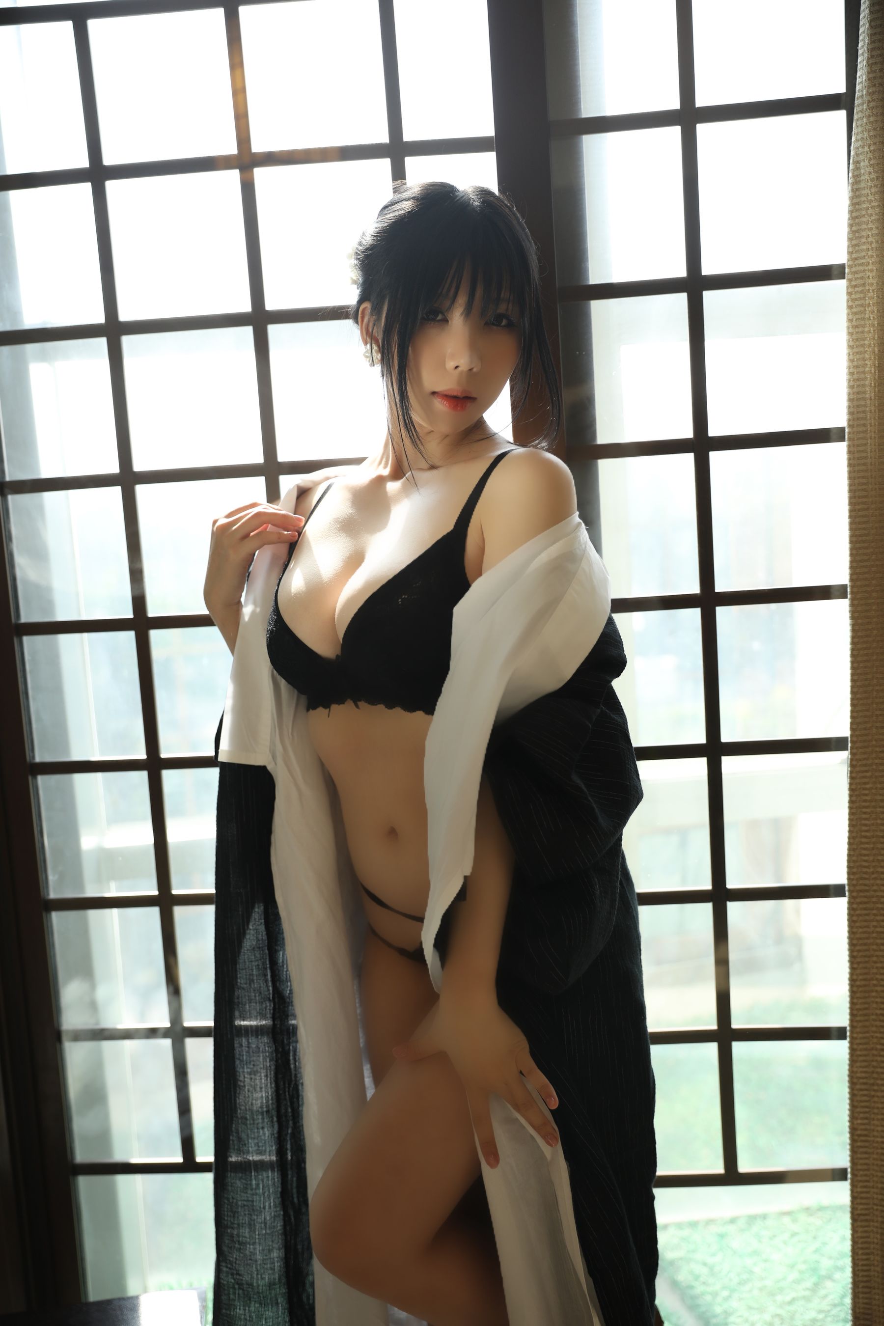 [福利COS] 二次元巨乳美女鹿野希 - 未亡人  第64张