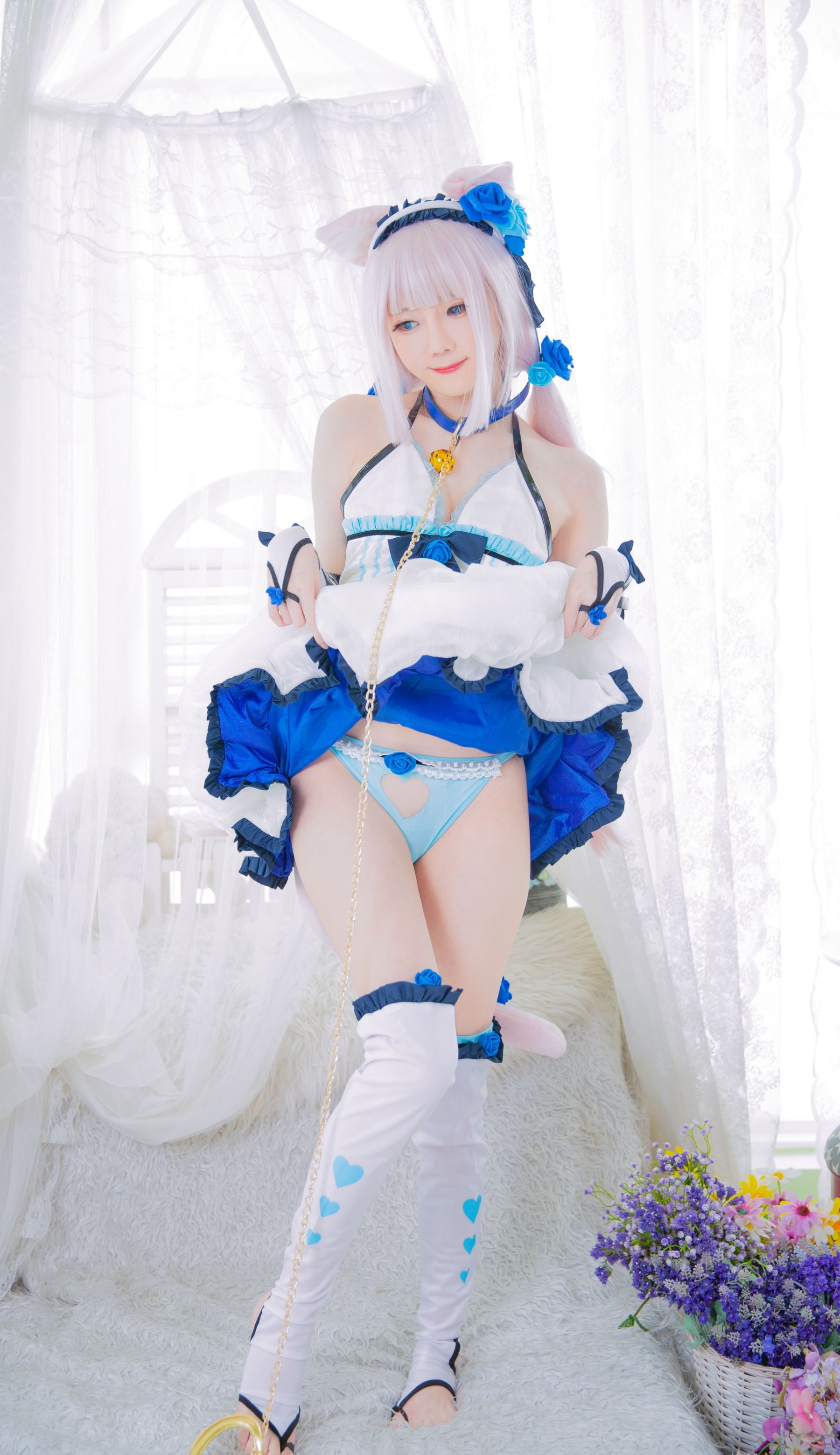 [福利COS] Sally Dorasnow - Nekopara Vanilla Lingerie  第5张