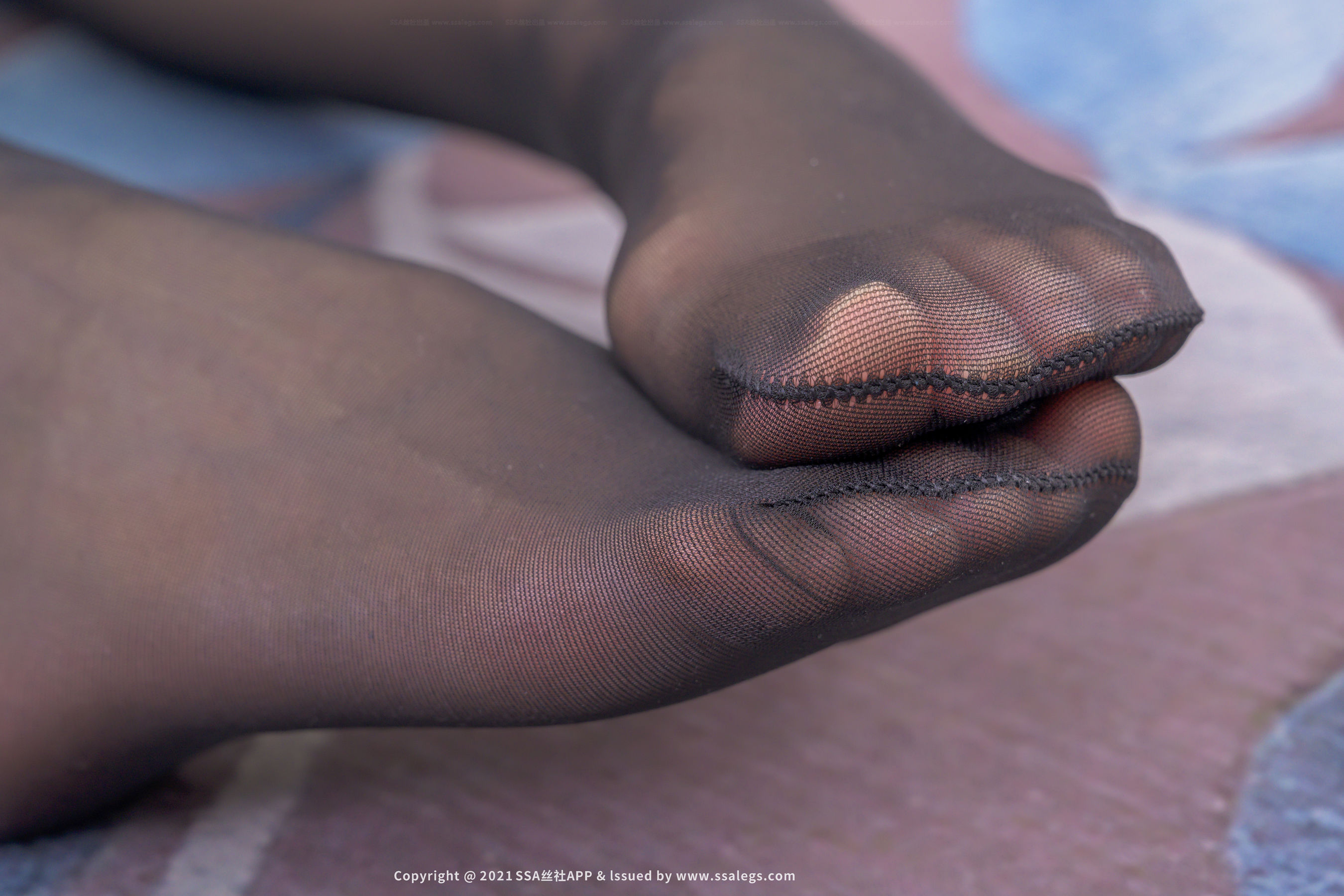 [SSA丝社]超清写真 No.729 晶晶 腿模晶晶的短裙黑丝玉足（下）  第8张