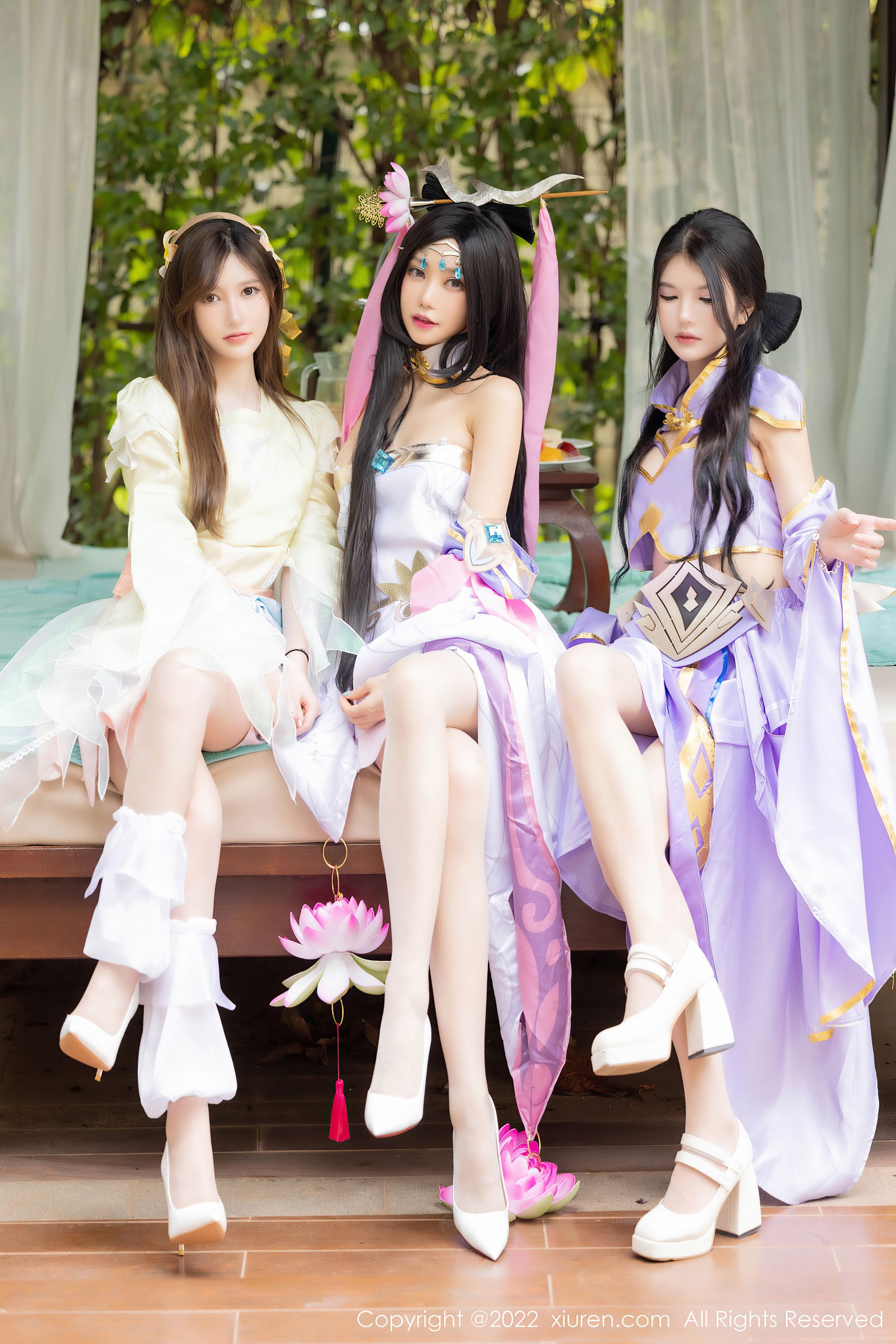 [秀人XiuRen] No.4948 美桃酱&amp;媛媛酱&amp;绮里嘉 模特合集  第55张