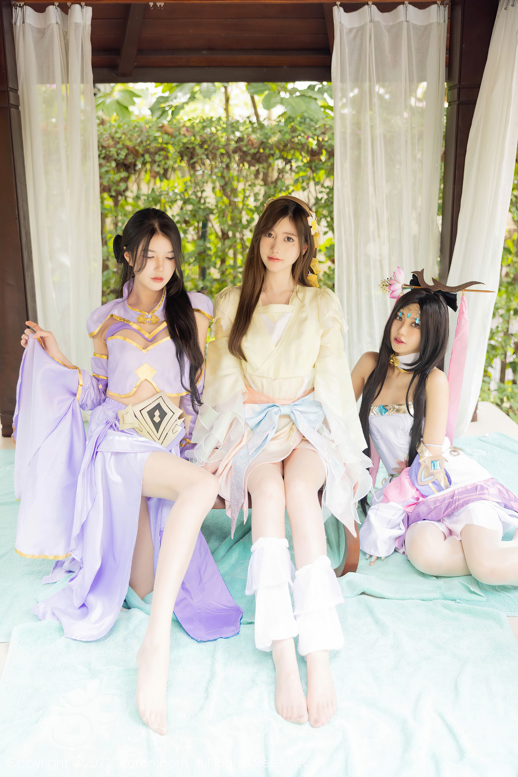 [秀人XiuRen] No.4948 美桃酱&amp;媛媛酱&amp;绮里嘉 模特合集  第2张