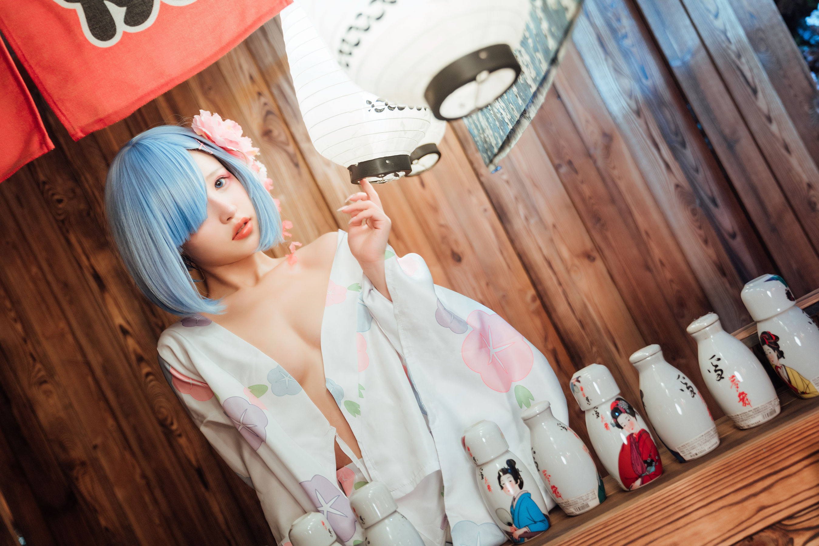 [网红COSER] 美少女晕崽 - 和服雷姆  第11张