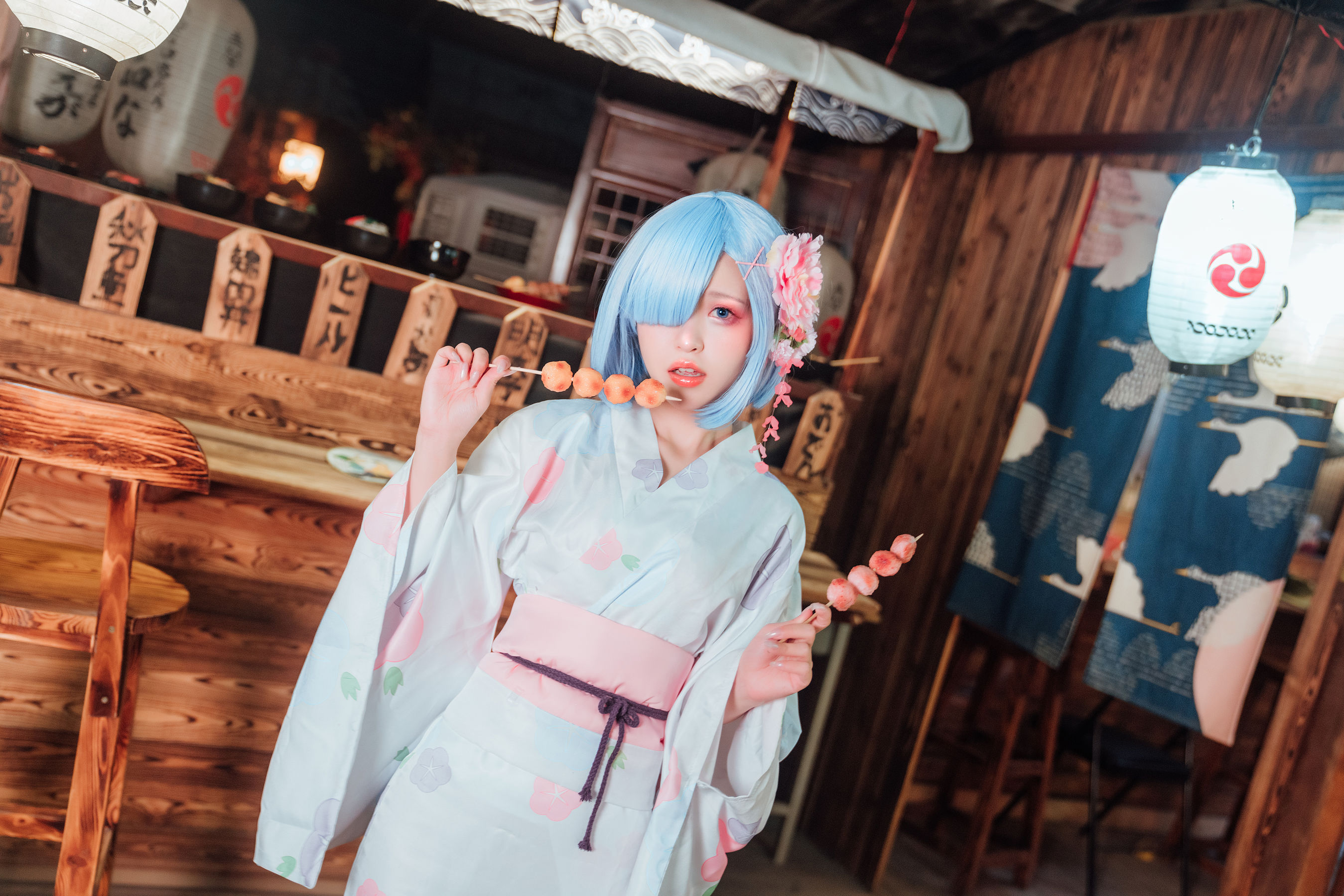 [网红COSER] 美少女晕崽 - 和服雷姆  第15张