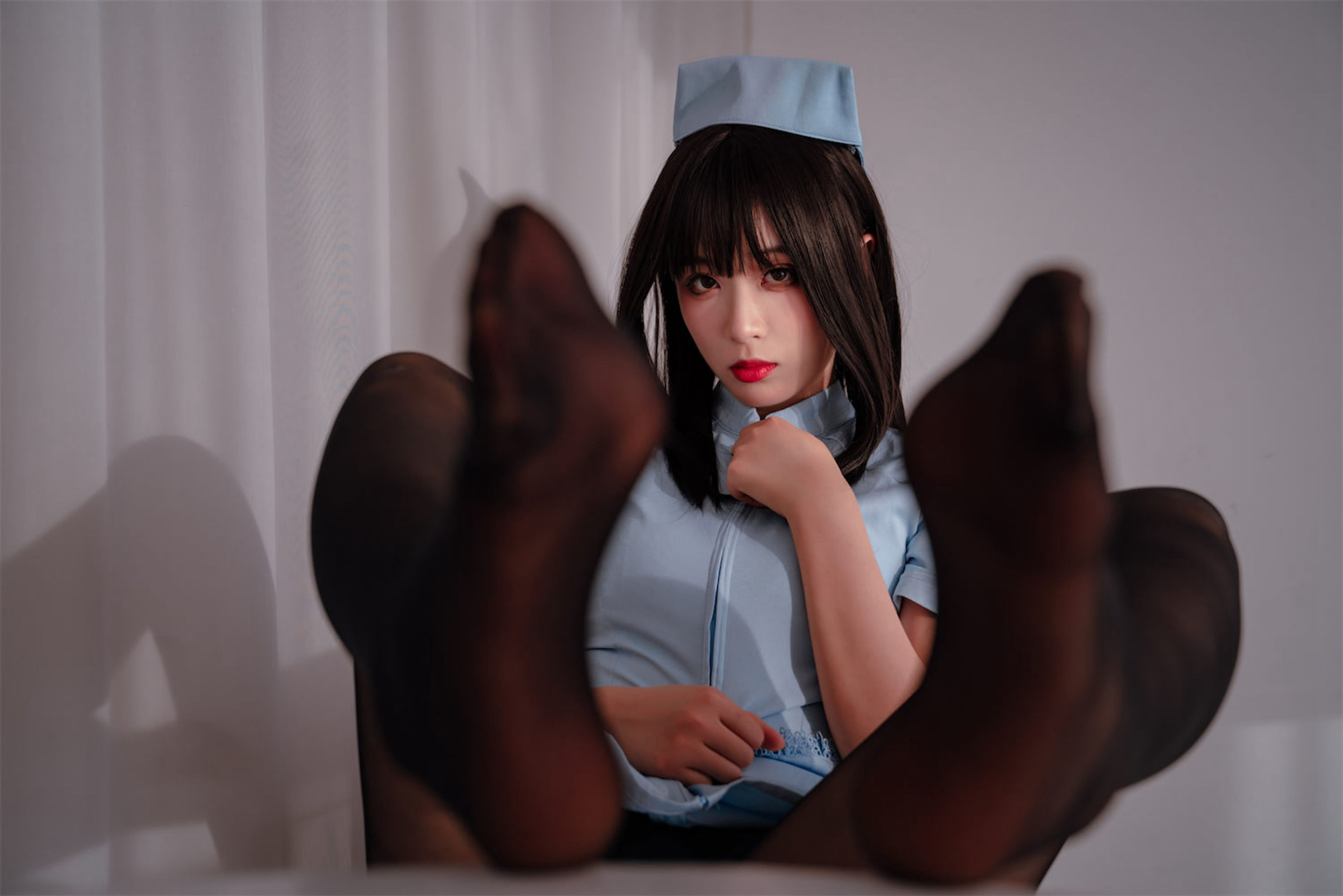 [网红COSER] 轩萧学姐 - 蓝色护士