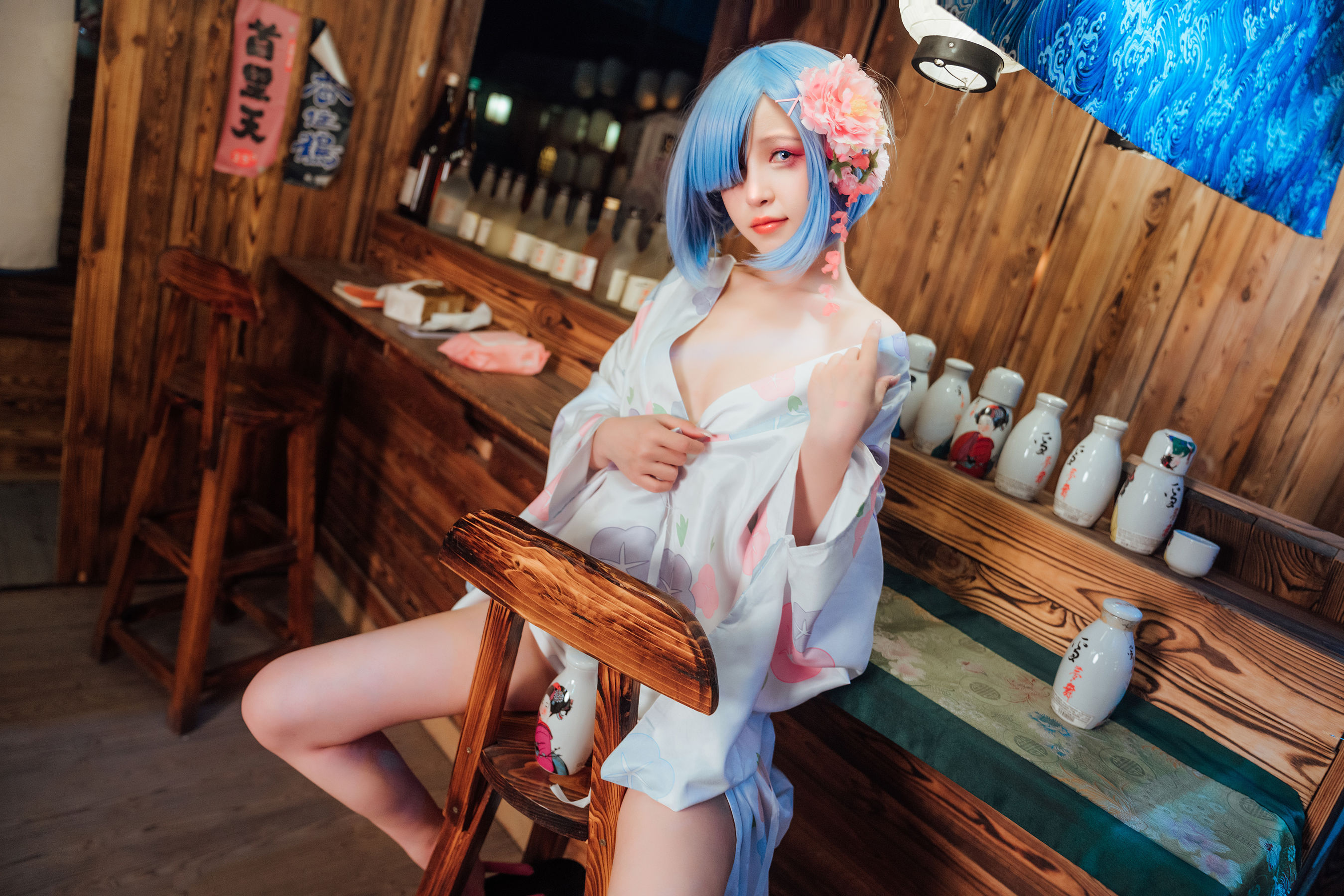 [网红COSER] 美少女晕崽 - 和服雷姆  第9张