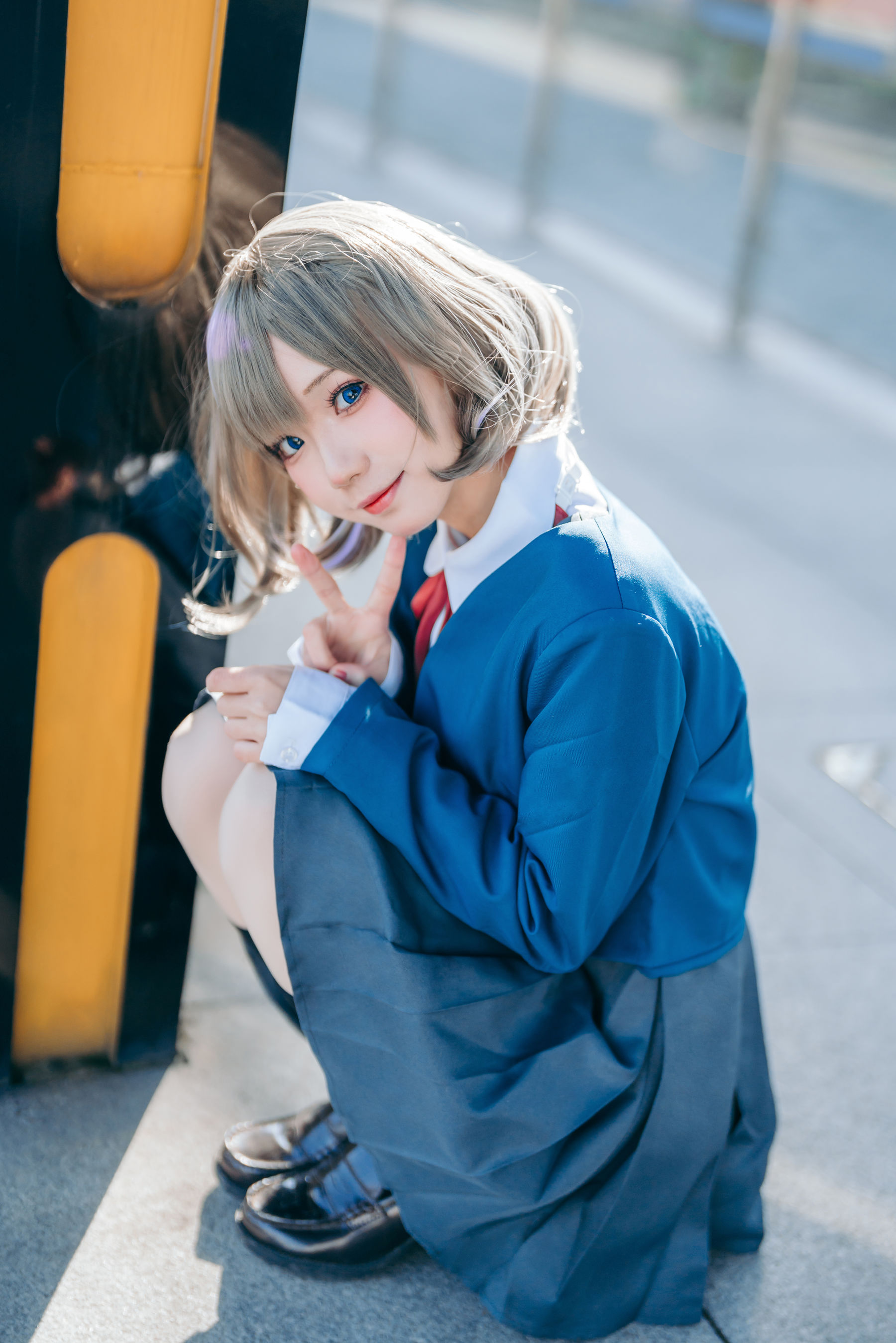 [网红COSER] 花柒Hana - 唐可可校服  第11张