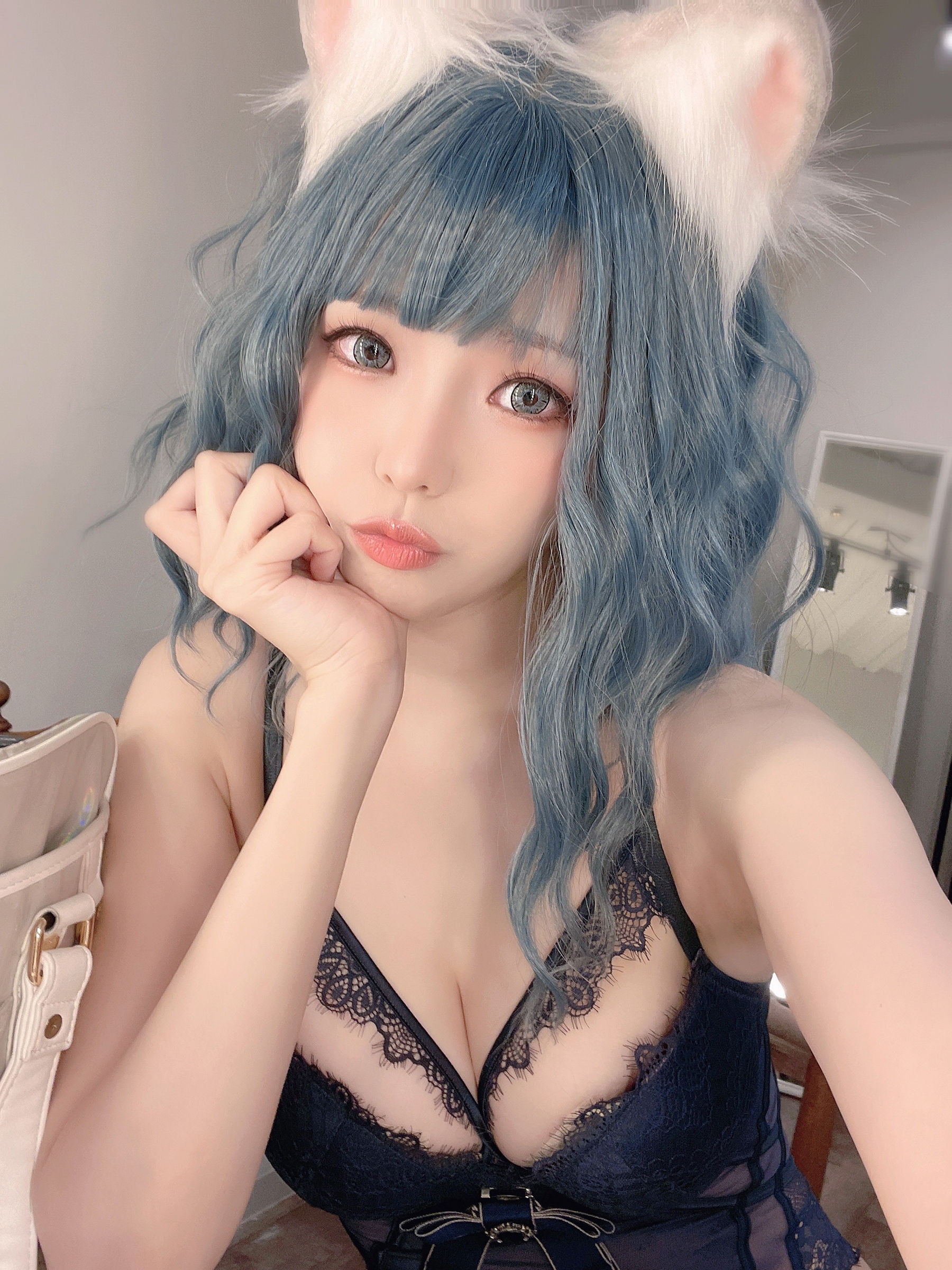 [福利COS] Ely_eee(ElyEE子) - Scottish Fold Cat Doll 摺耳貓少女人形  第59张