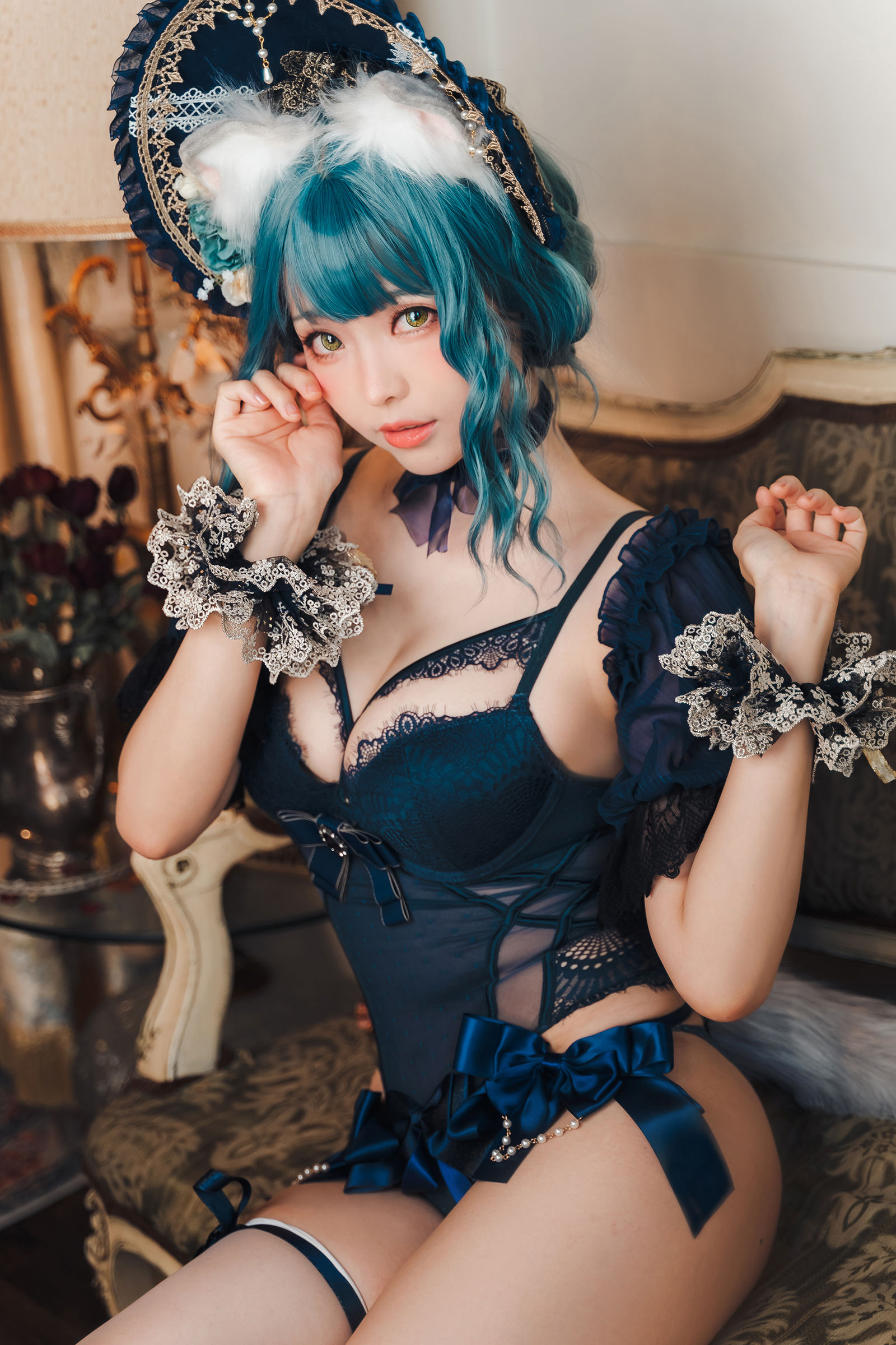 [福利COS] Ely_eee(ElyEE子) - Scottish Fold Cat Doll 摺耳貓少女人形  第14张