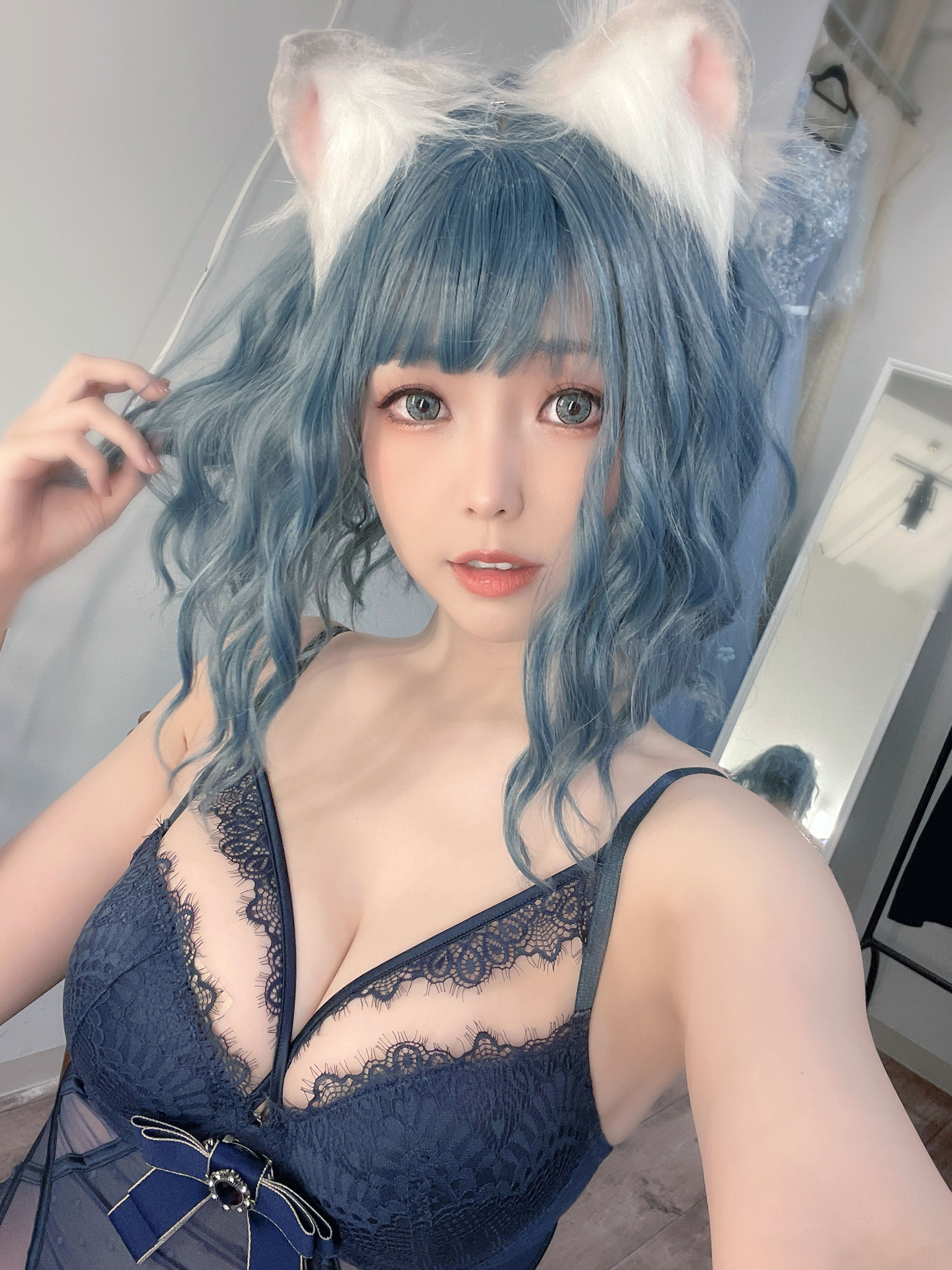 [福利COS] Ely_eee(ElyEE子) - Scottish Fold Cat Doll 摺耳貓少女人形  第16张