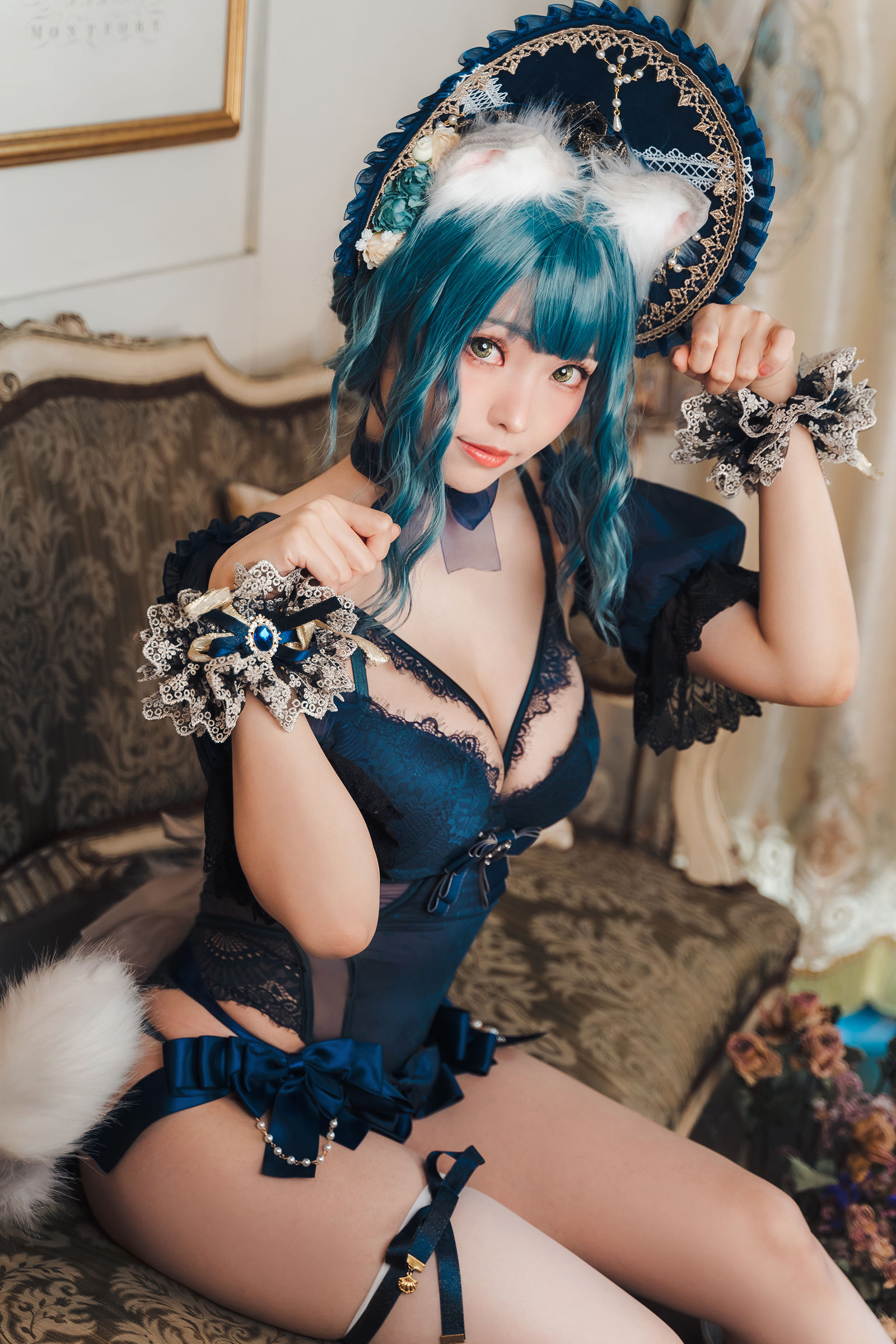 [福利COS] Ely_eee(ElyEE子) - Scottish Fold Cat Doll 摺耳貓少女人形  第14张