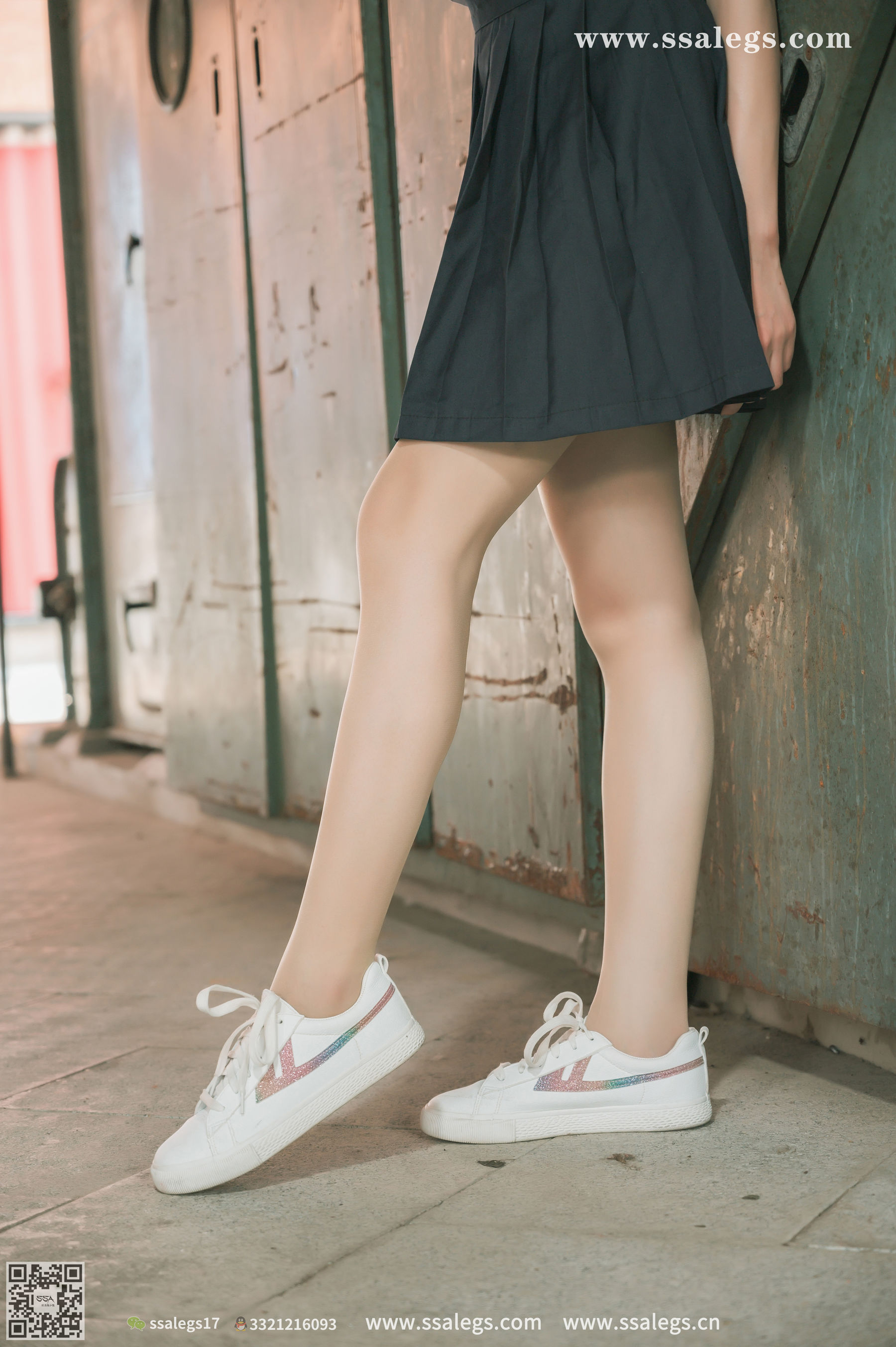 [SSA丝社]超清写真 No.421 漫漫 白色jk制服肉丝写真(上)  第120张