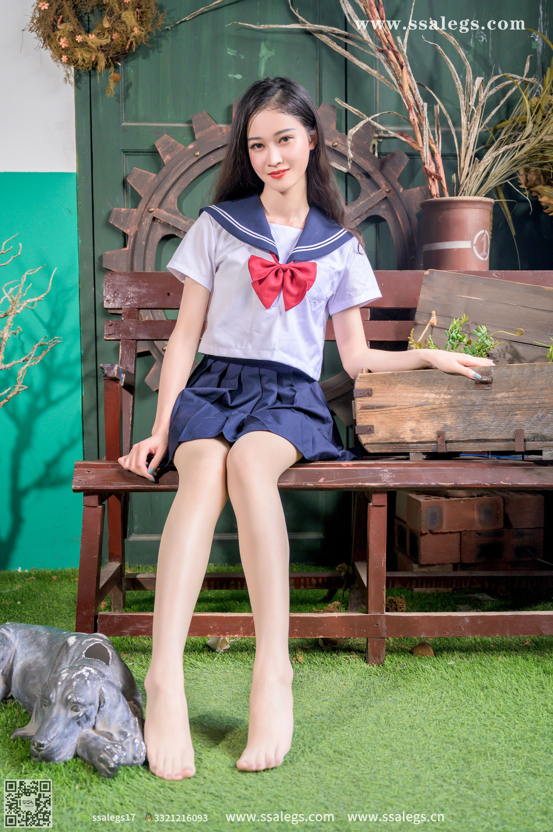 [SSA丝社]超清写真 No.421 漫漫 白色jk制服肉丝写真(上)  第63张