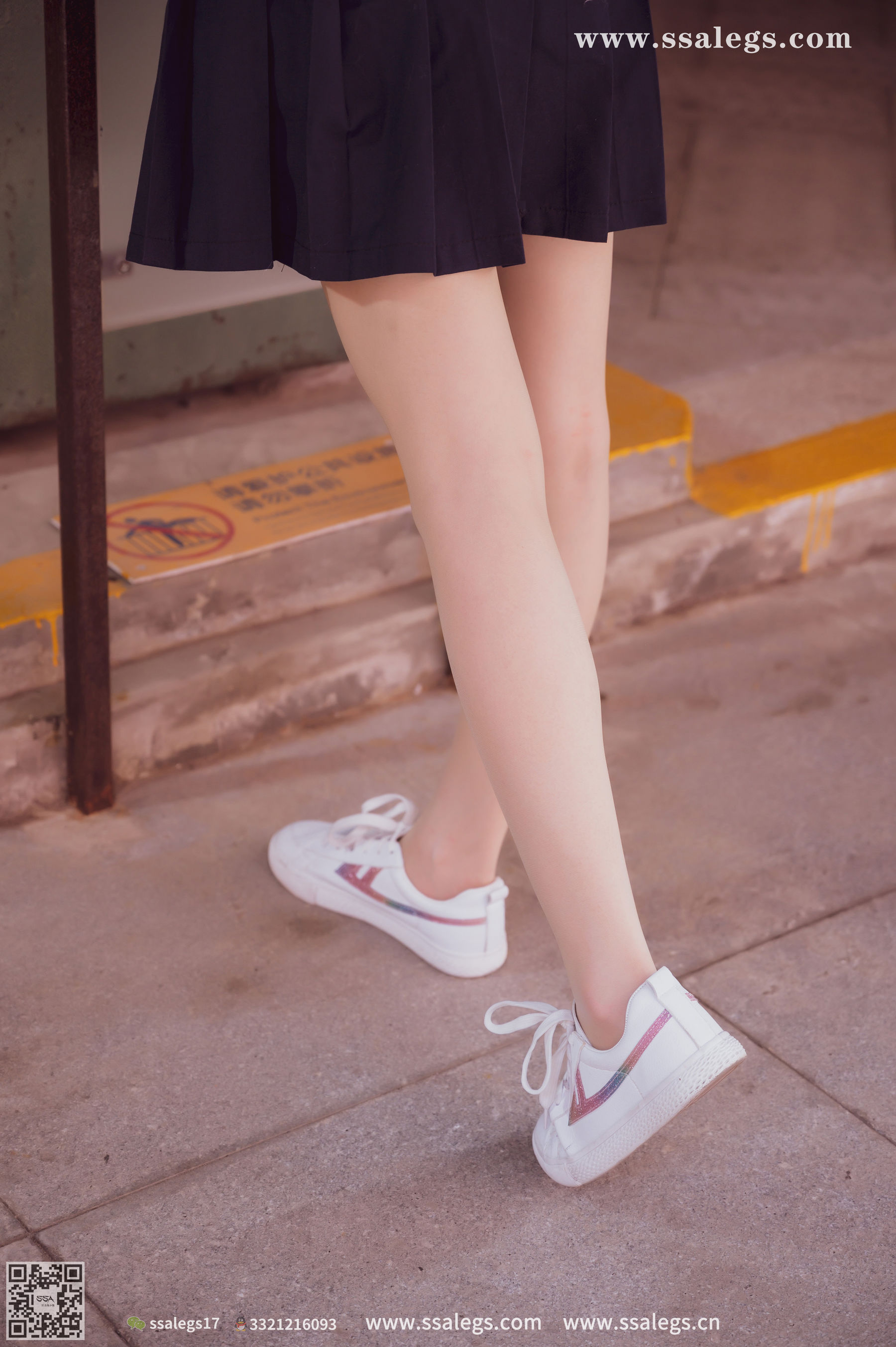 [SSA丝社]超清写真 No.422 漫漫 白色jk制服肉丝写真(下)  第18张