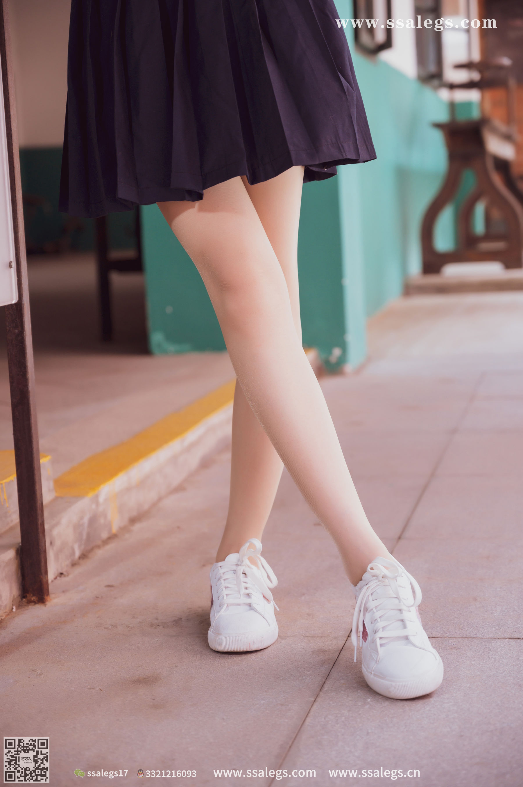 [SSA丝社]超清写真 No.422 漫漫 白色jk制服肉丝写真(下)  第23张