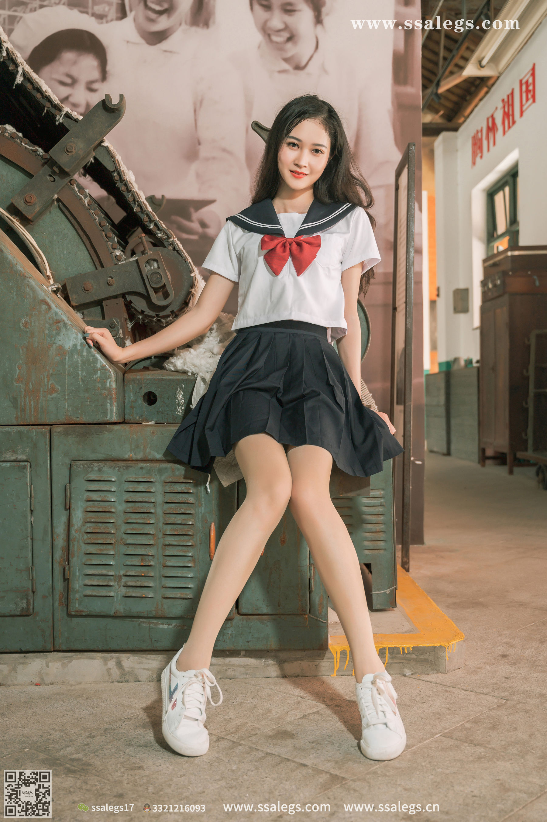 [SSA丝社]超清写真 No.421 漫漫 白色jk制服肉丝写真(上)  第135张