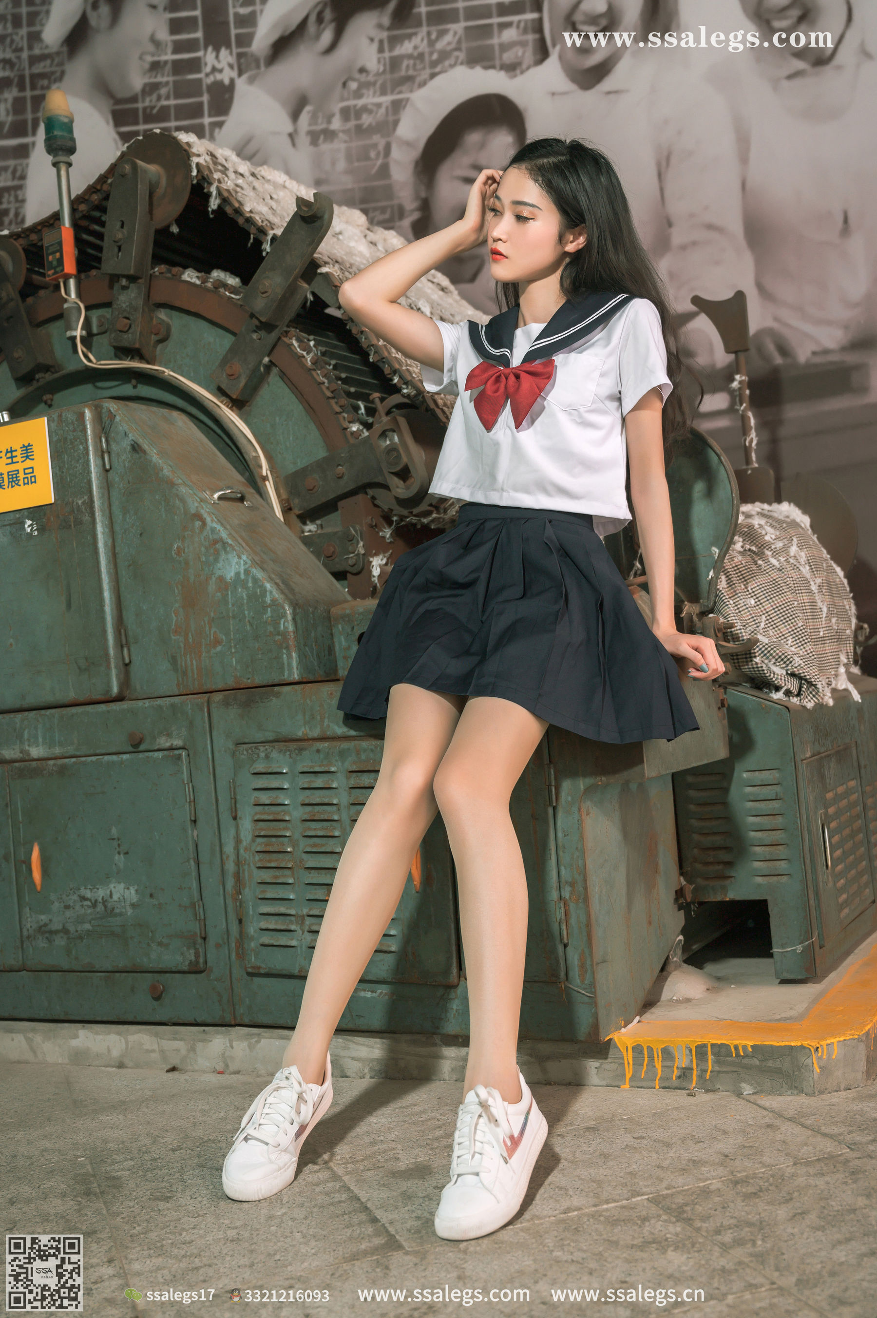 [SSA丝社]超清写真 No.421 漫漫 白色jk制服肉丝写真(上)  第139张