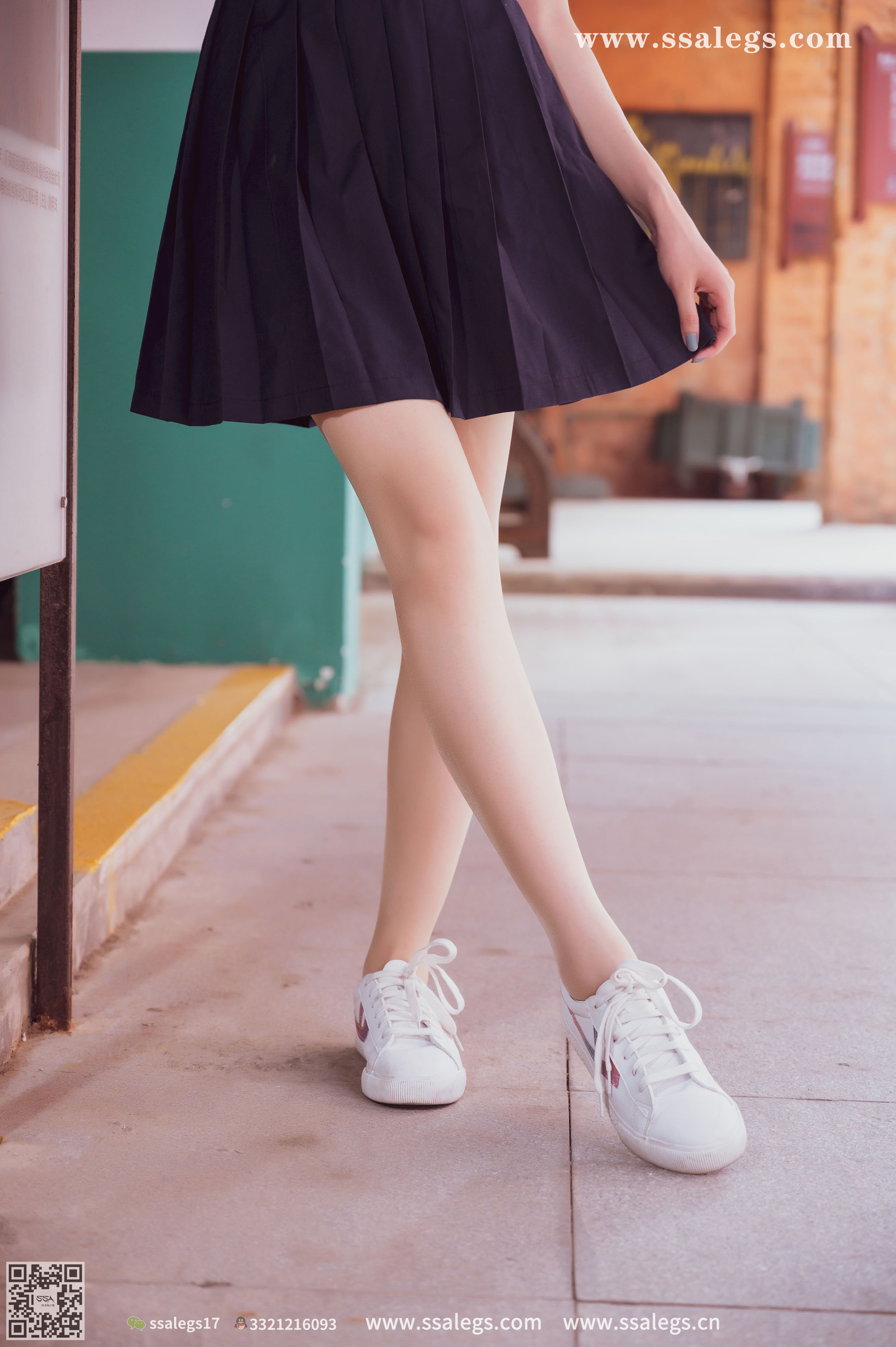 [SSA丝社]超清写真 No.422 漫漫 白色jk制服肉丝写真(下)  第21张
