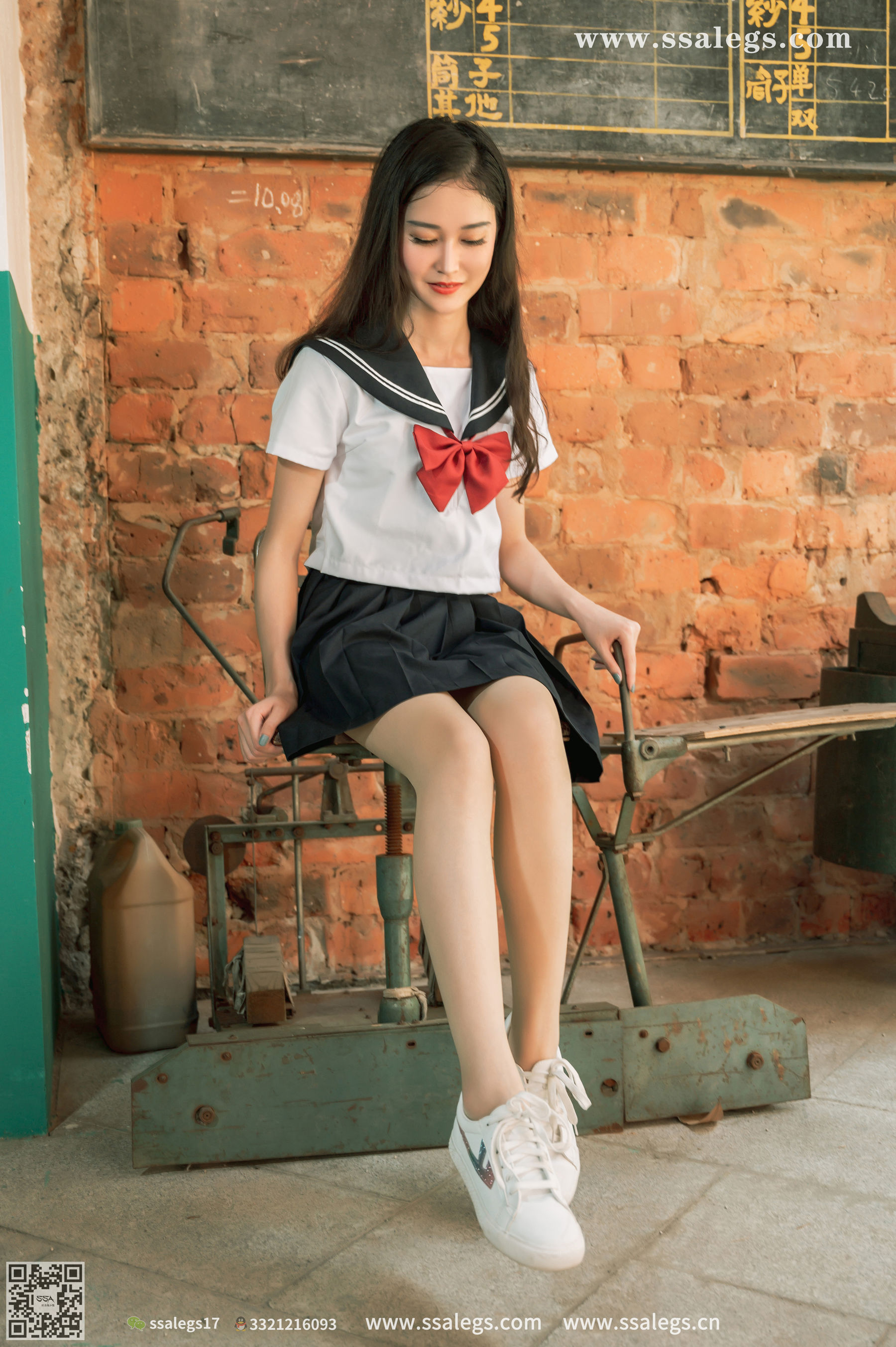 [SSA丝社]超清写真 No.422 漫漫 白色jk制服肉丝写真(下)  第50张
