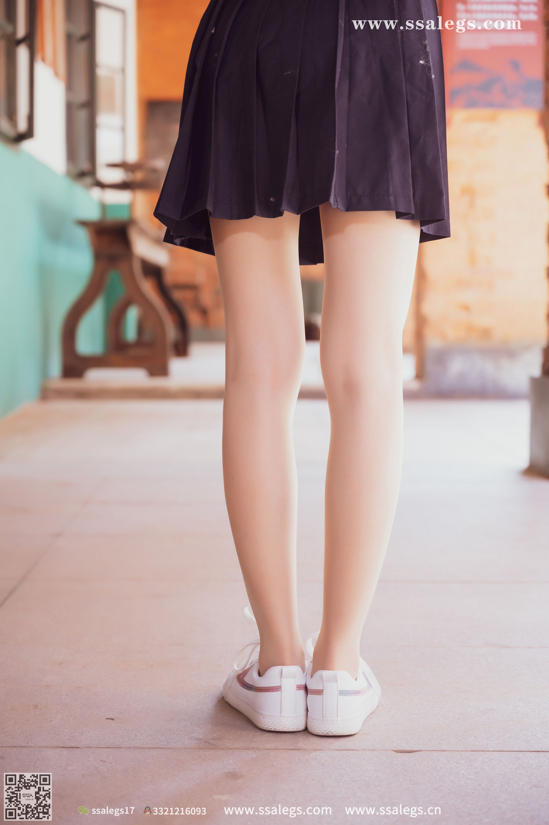 [SSA丝社]超清写真 No.422 漫漫 白色jk制服肉丝写真(下)  第30张
