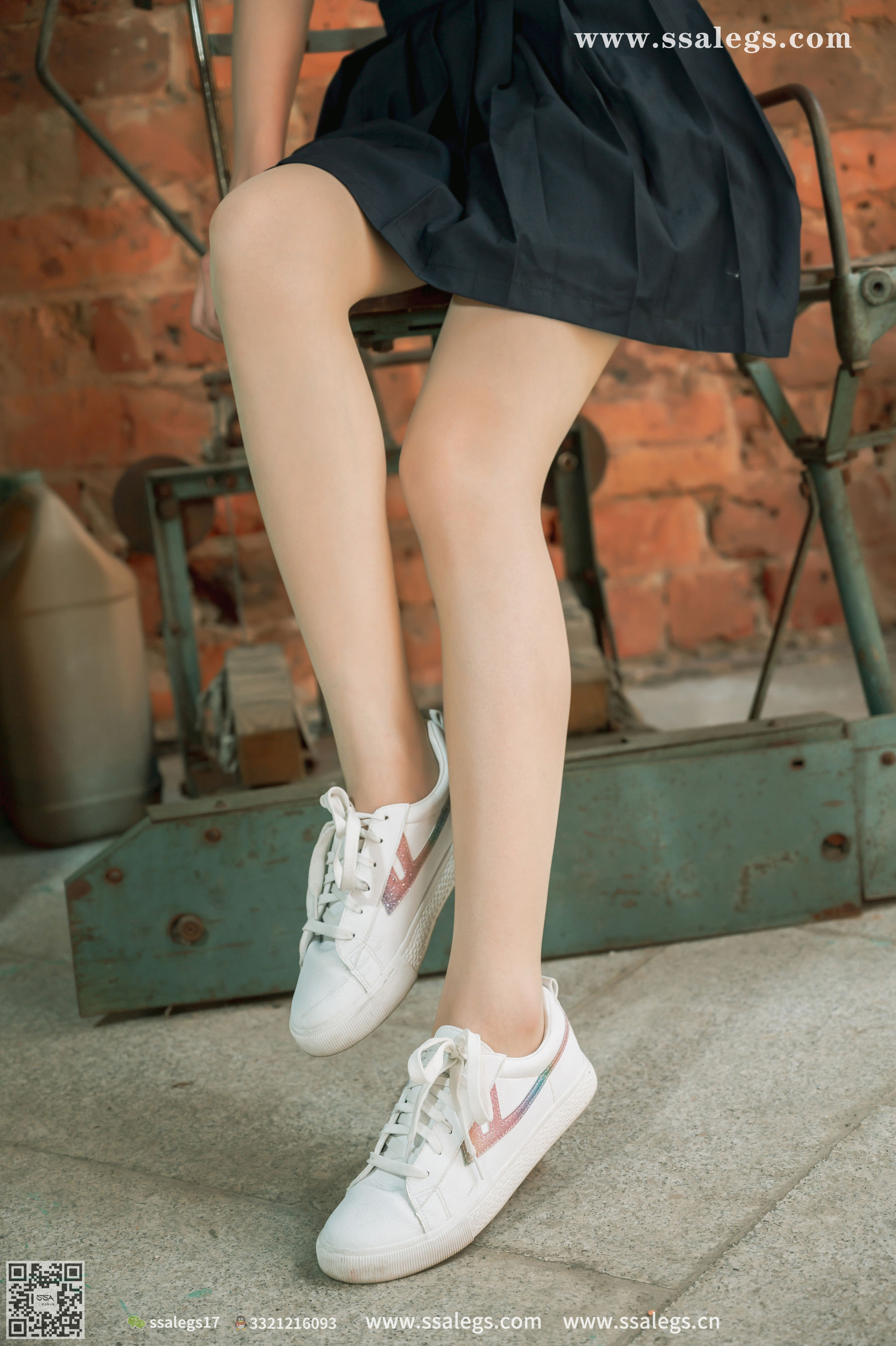 [SSA丝社]超清写真 No.422 漫漫 白色jk制服肉丝写真(下)  第53张