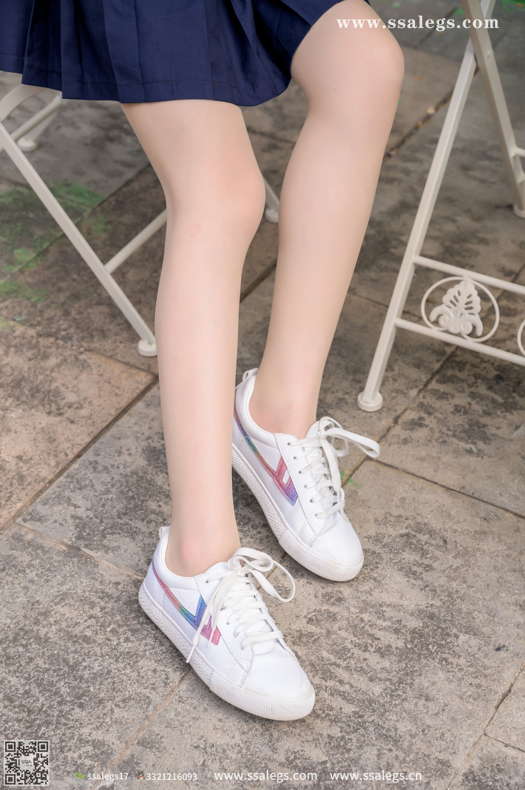 [SSA丝社]超清写真 No.422 漫漫 白色jk制服肉丝写真(下)  第60张