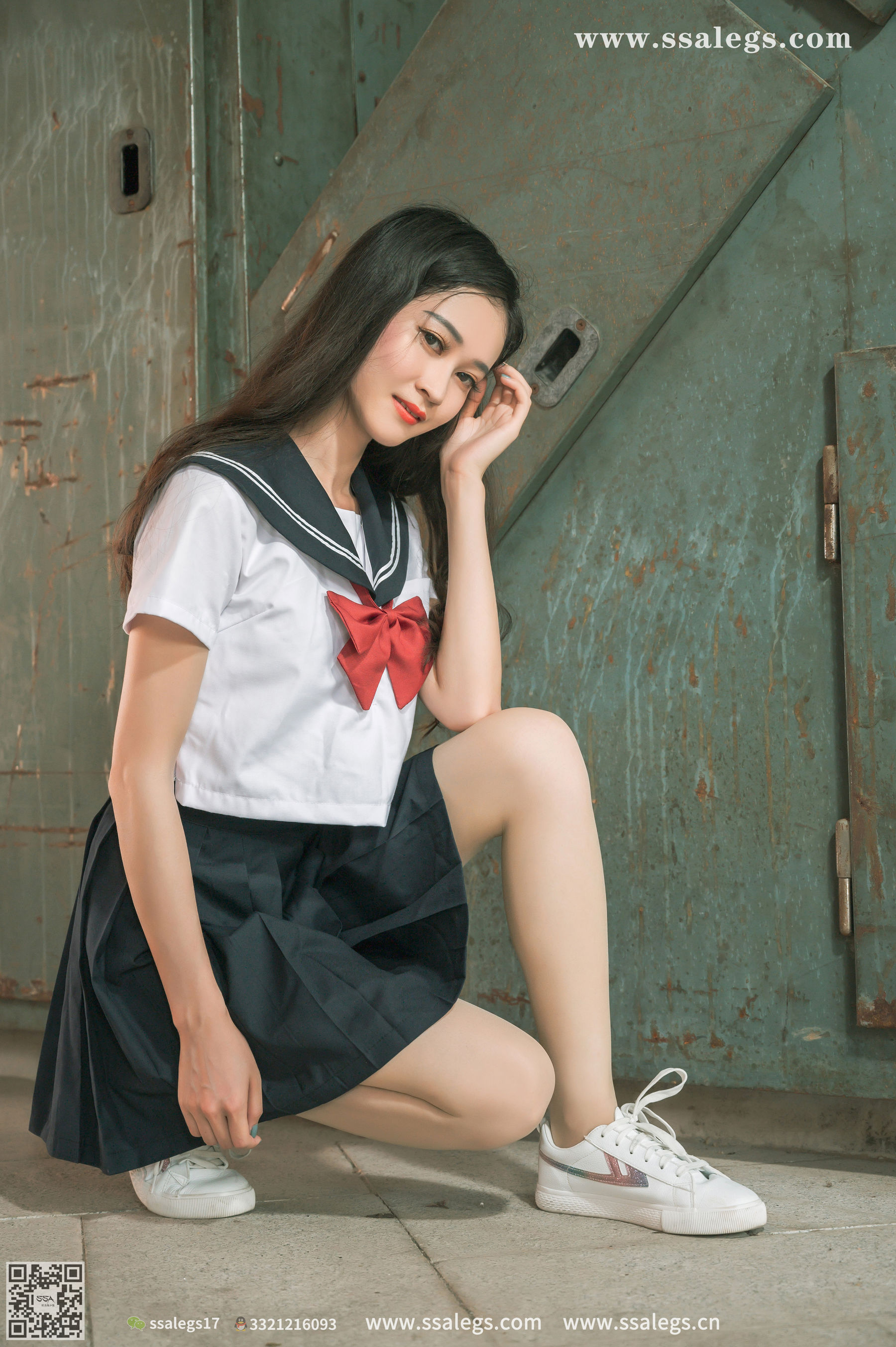 [SSA丝社]超清写真 No.421 漫漫 白色jk制服肉丝写真(上)  第124张