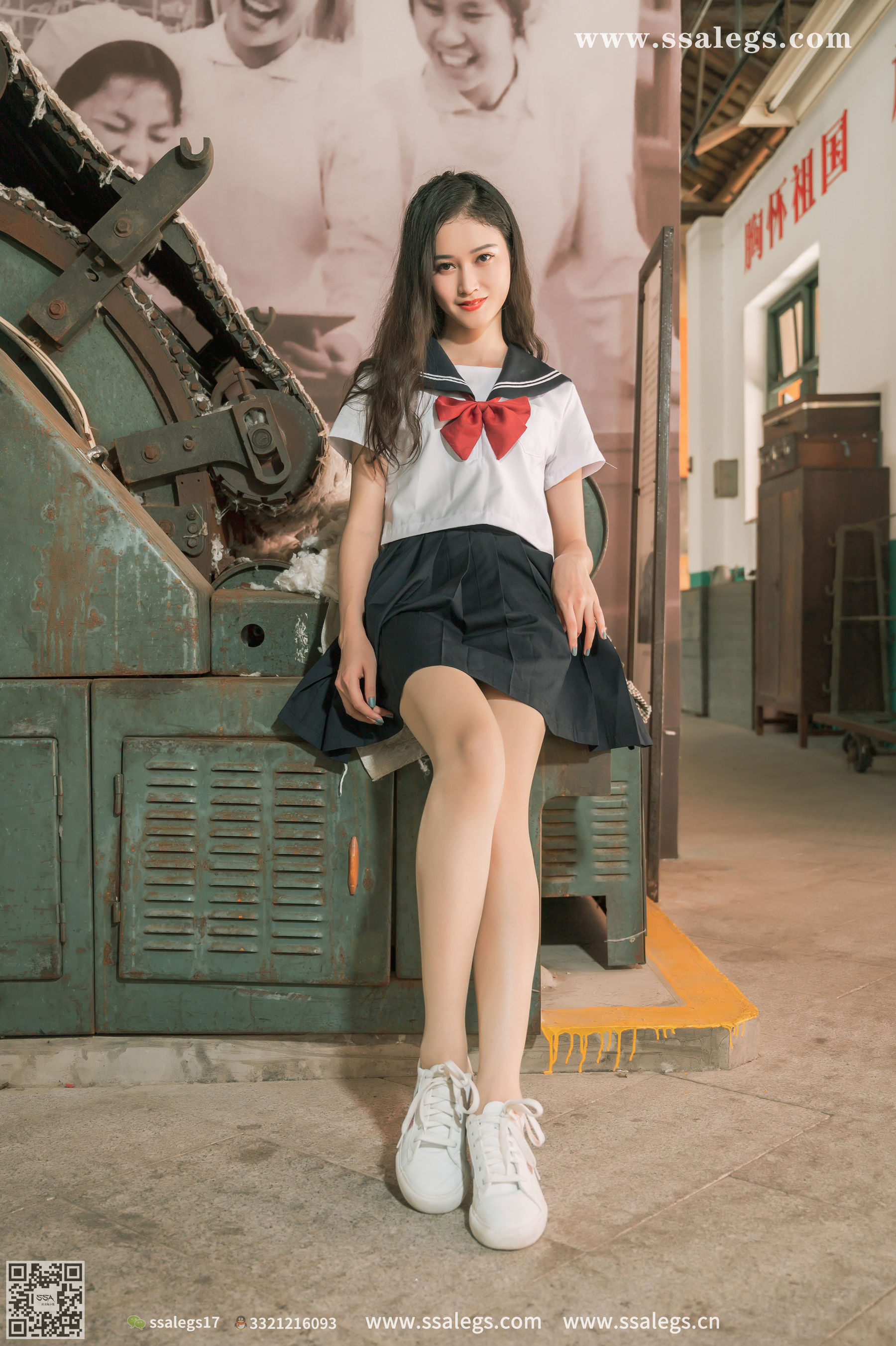 [SSA丝社]超清写真 No.421 漫漫 白色jk制服肉丝写真(上)  第33张