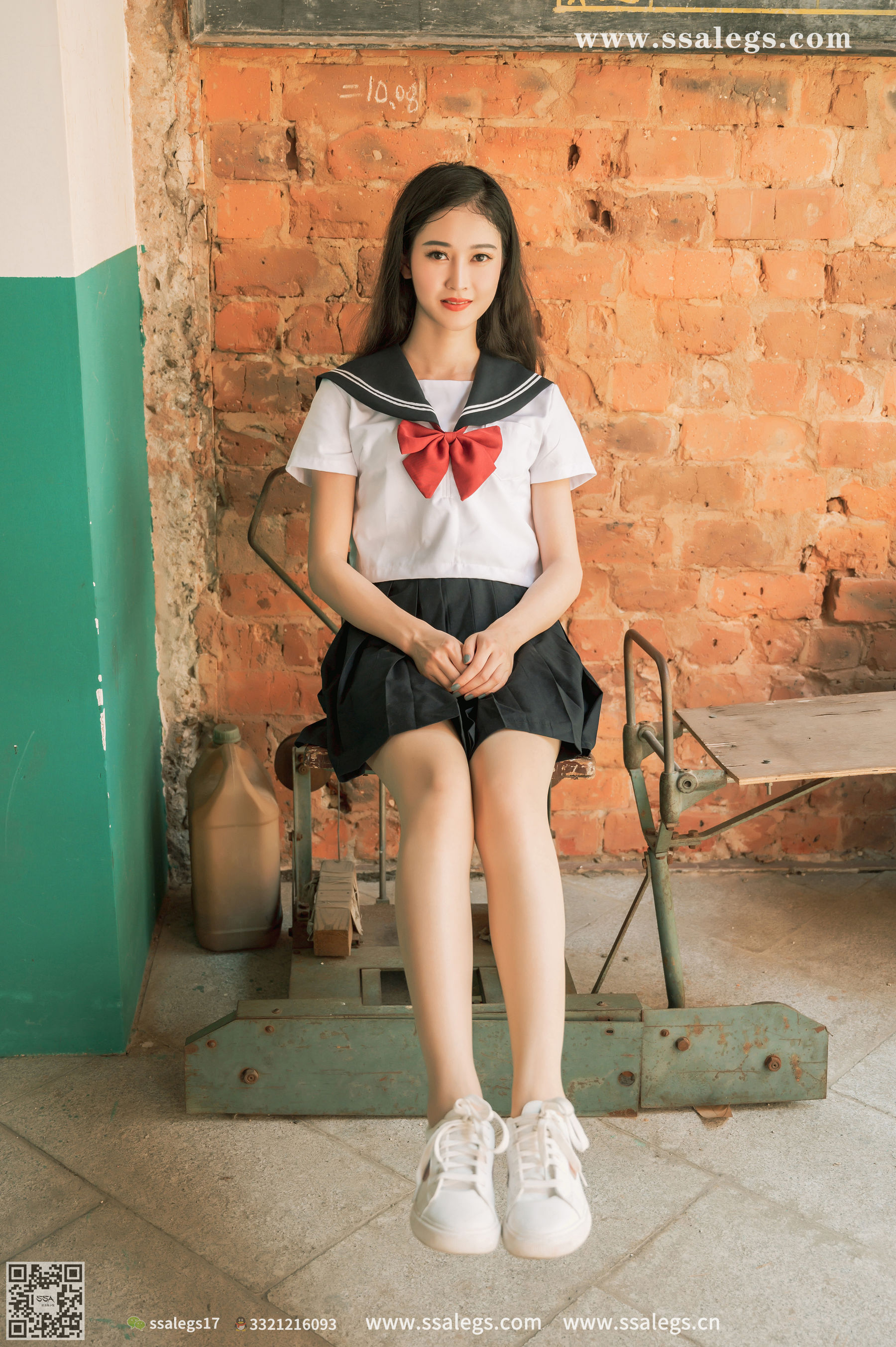 [SSA丝社]超清写真 No.422 漫漫 白色jk制服肉丝写真(下)  第47张