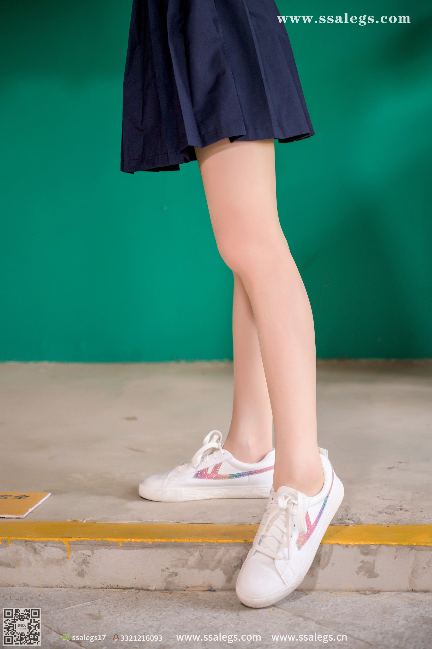 [SSA丝社]超清写真 No.421 漫漫 白色jk制服肉丝写真(上)  第116张