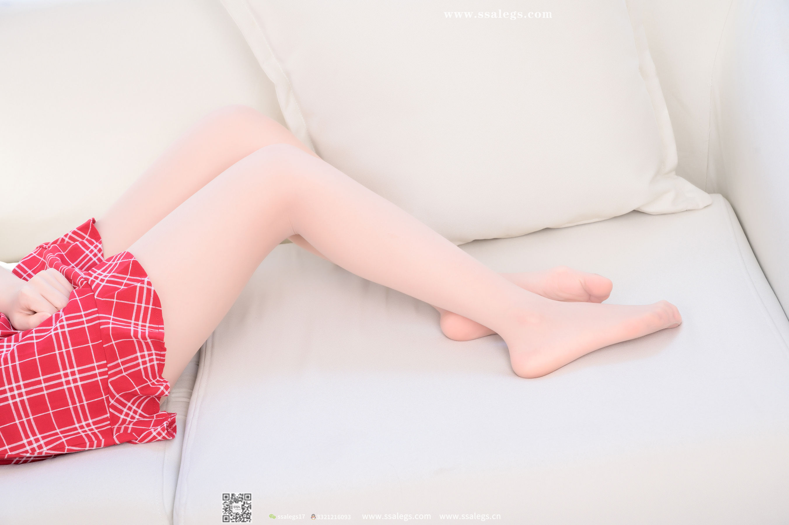 [SSA丝社]超清写真 No.416 阳阳 我的红格子短裙(下)  第112张