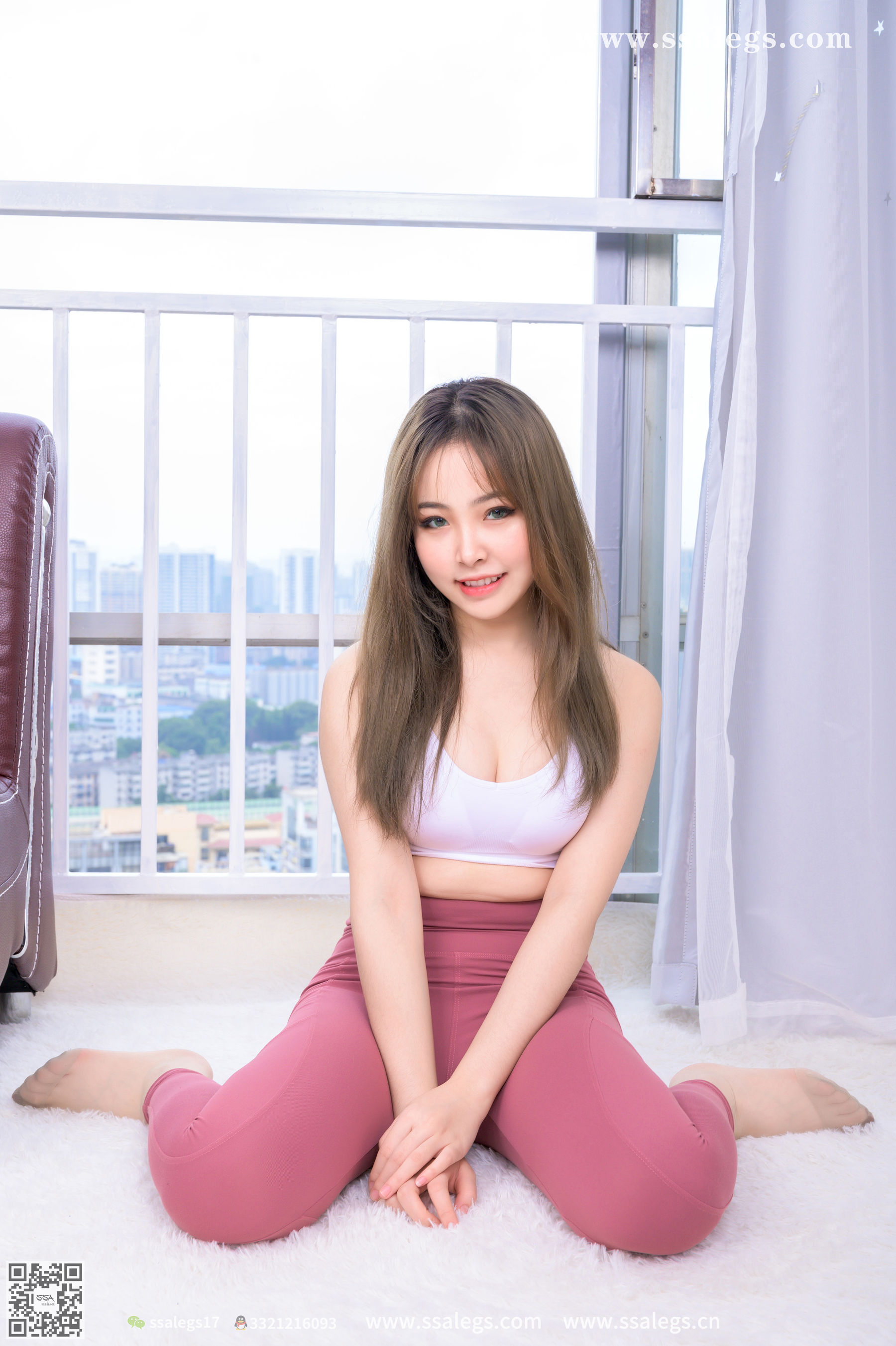 [SSA丝社]超清写真 No.403 蜜桃 今天穿丝袜陪你做运动(上)  第115张