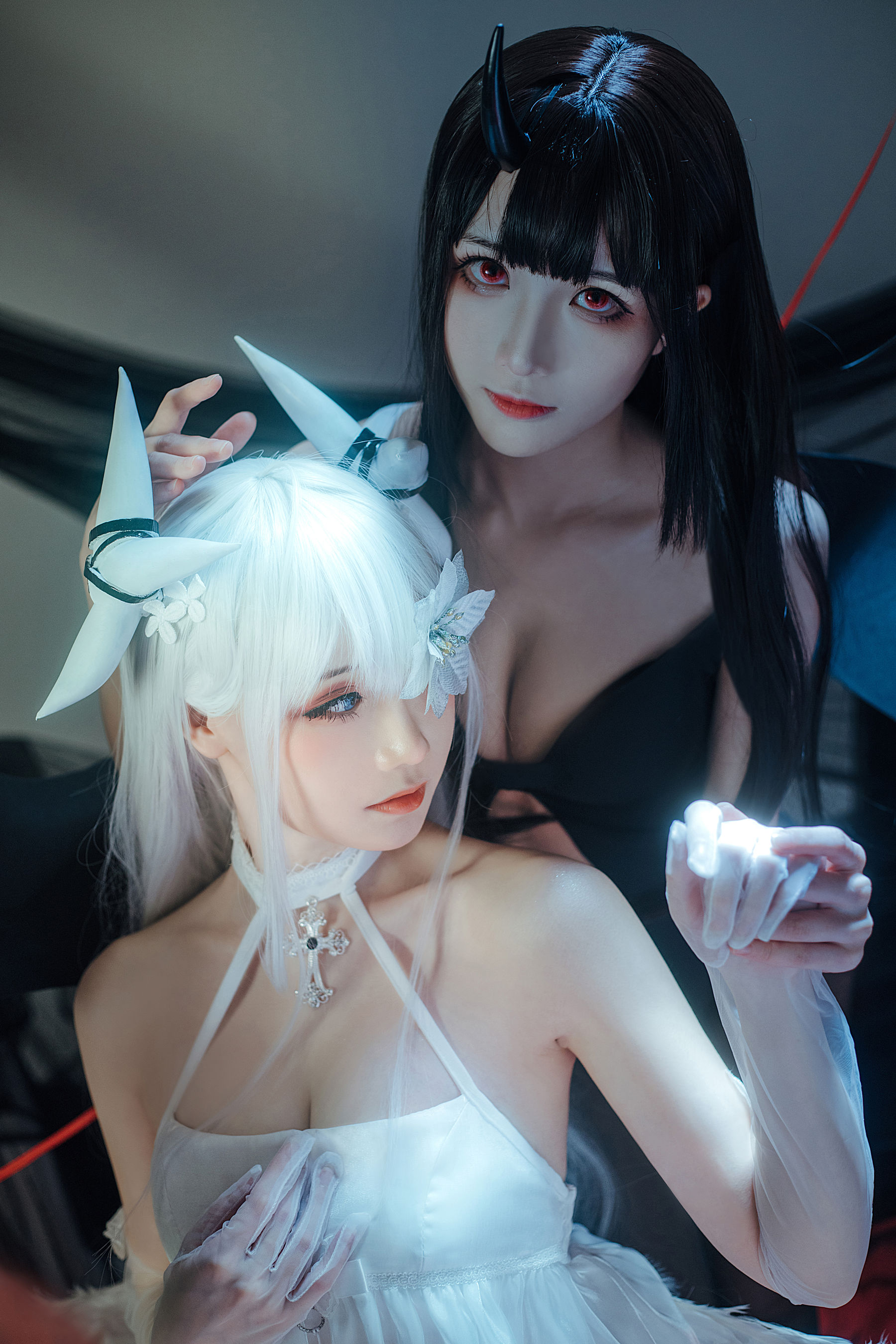 [福利COS] 焖焖碳&amp;Tomoyo酱 - 碧蓝航线 埃姆登 双黑白夜之主  第18张