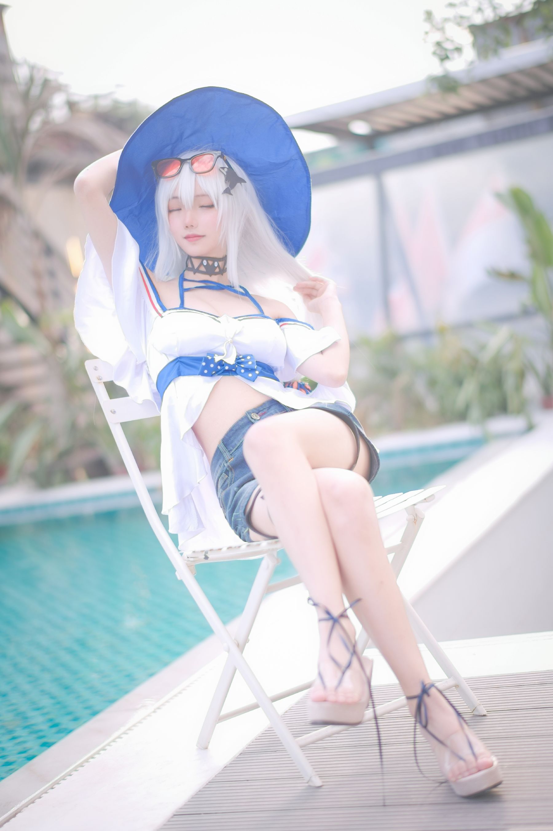 [福利COS] 花柒Hana - 斯卡蒂泳装  第4张