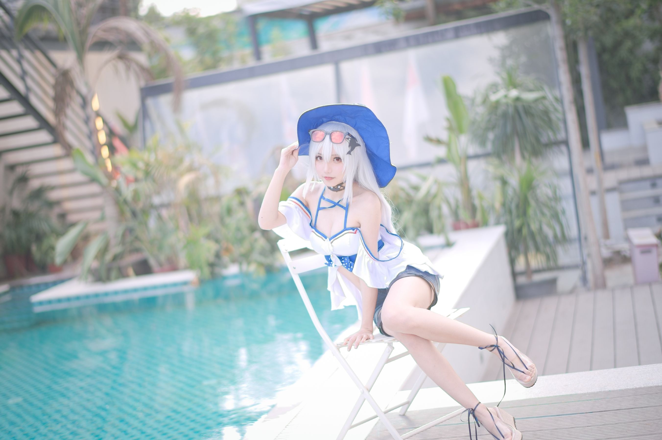 [福利COS] 花柒Hana - 斯卡蒂泳装  第5张